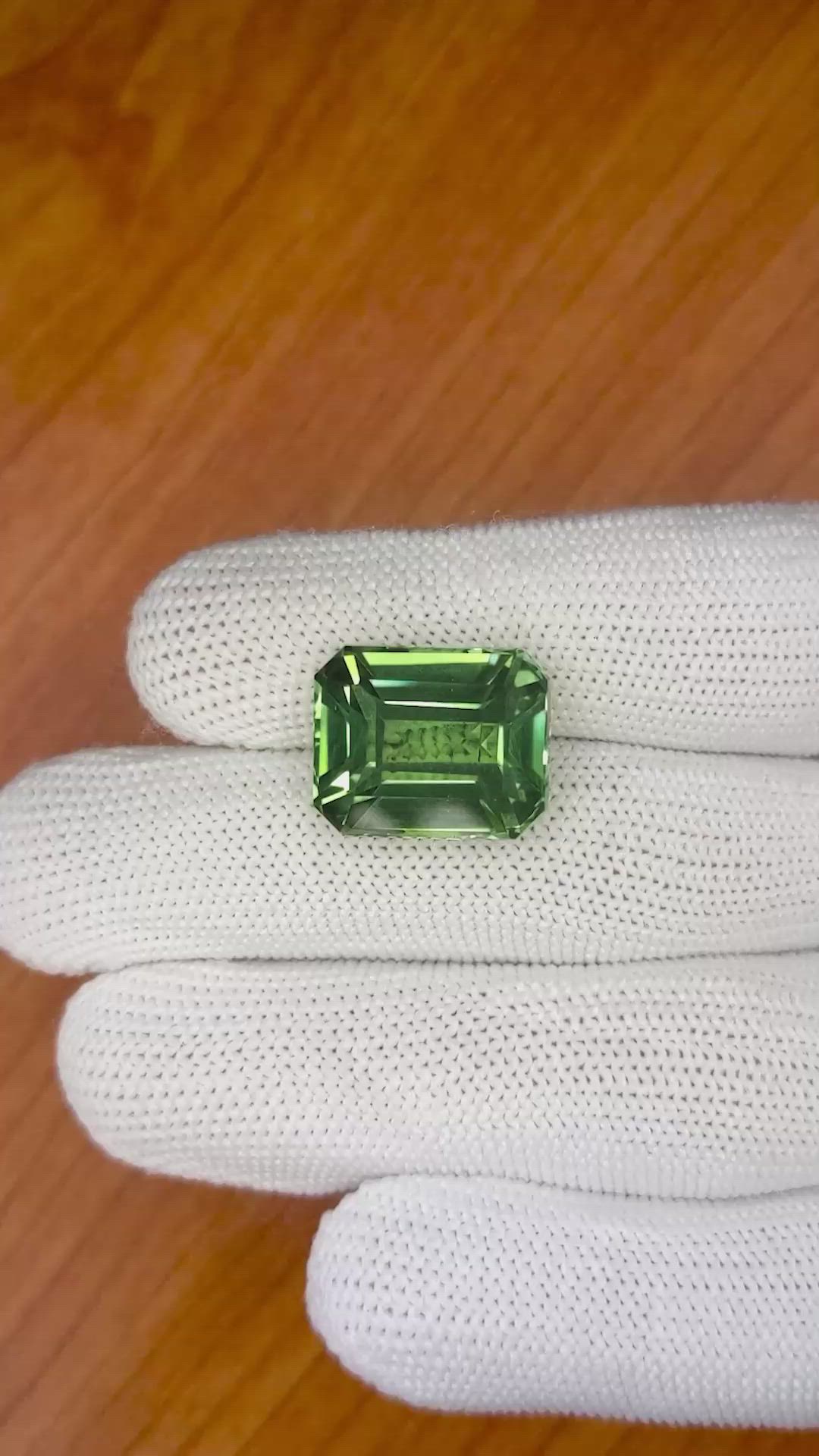 14.76 Ct. Prasiolite from Brazil Size Video