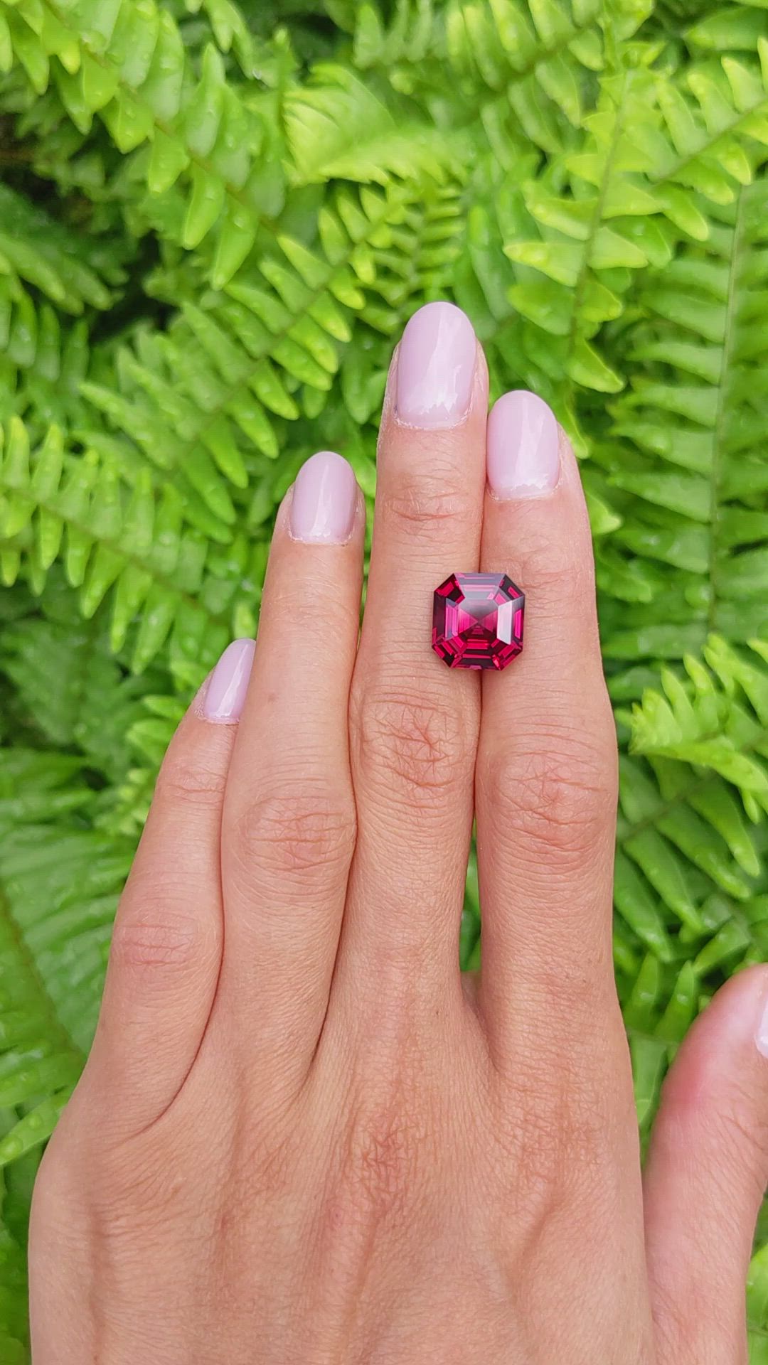 7.48 Ct. Garnet from Ceylon (Sri Lanka) Size Video