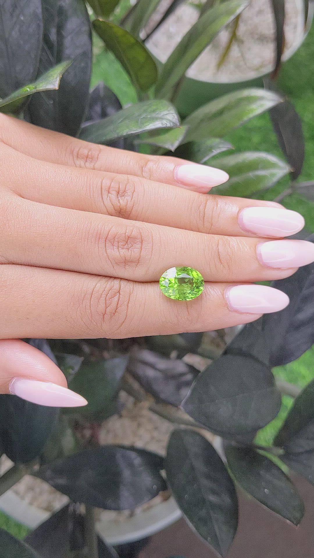 5.05 Ct. Peridot from Tanzania Size Video
