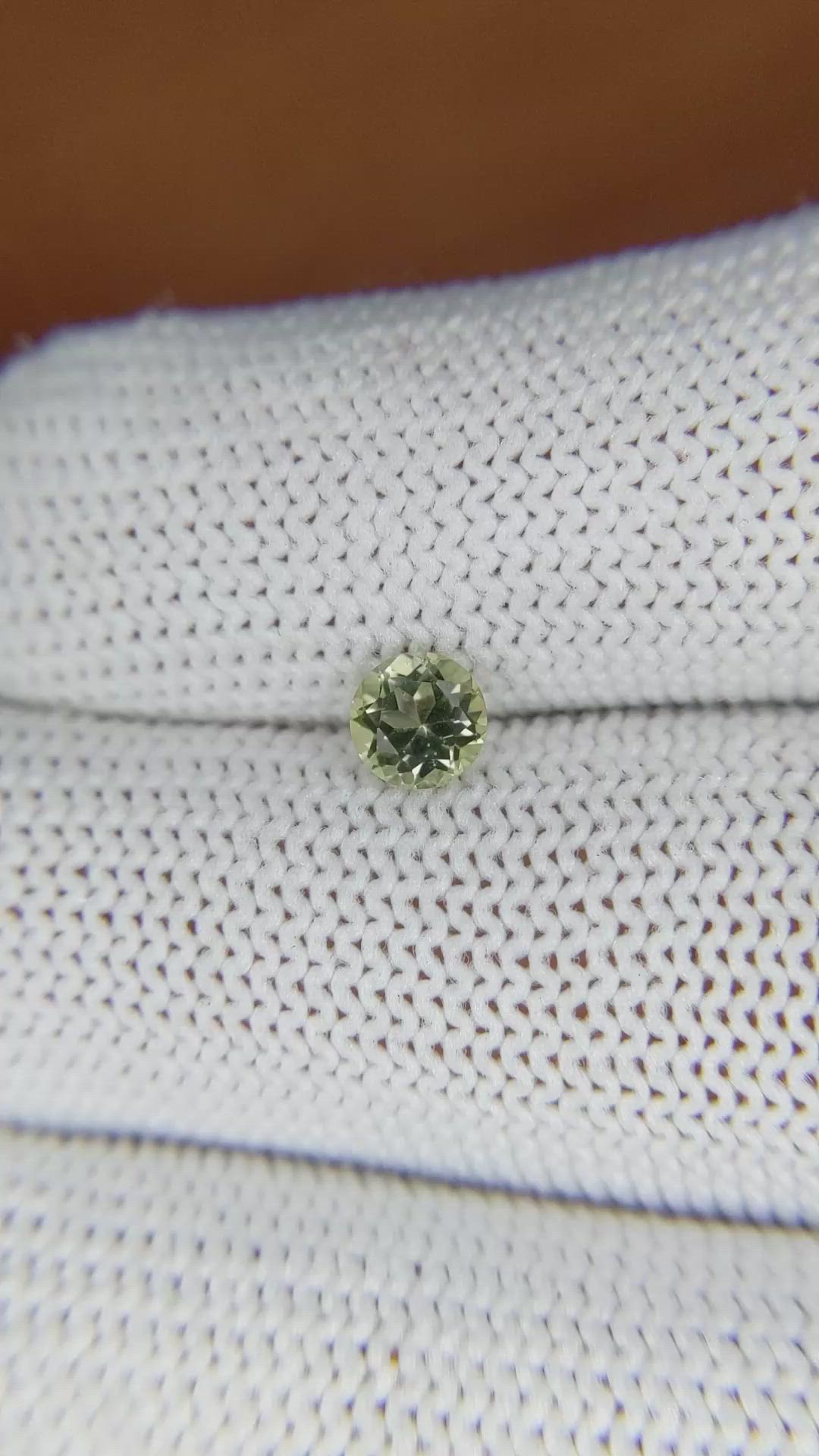 0.54 Ct. Tourmaline from Ceylon (Sri Lanka) Size Video