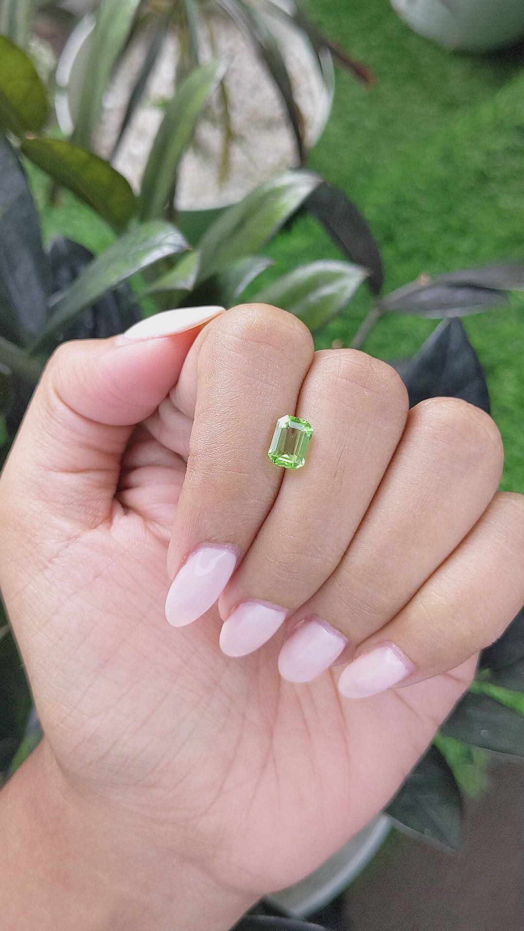 1.32 Ct. Peridot from Tanzania Size Video