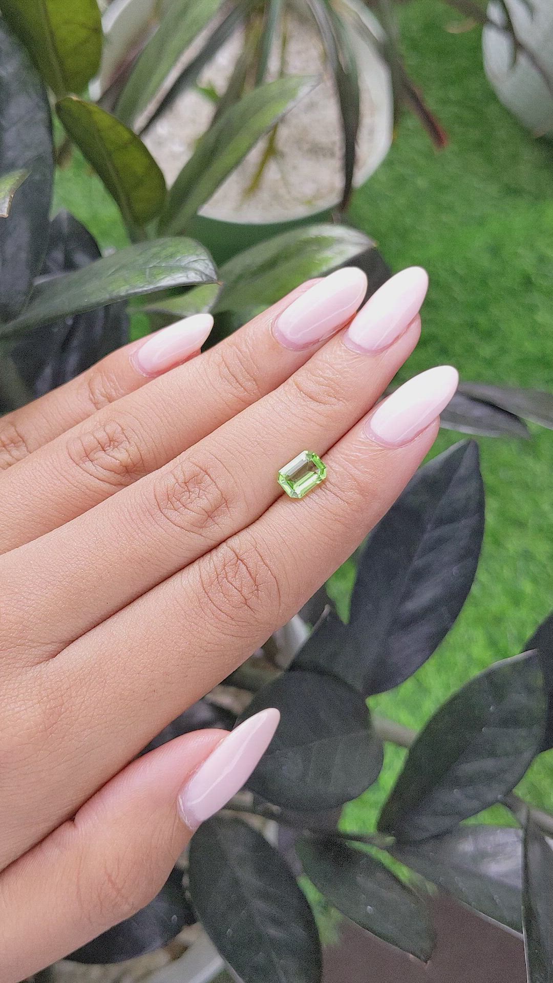 1.32 Ct. Peridot from Tanzania Size Video