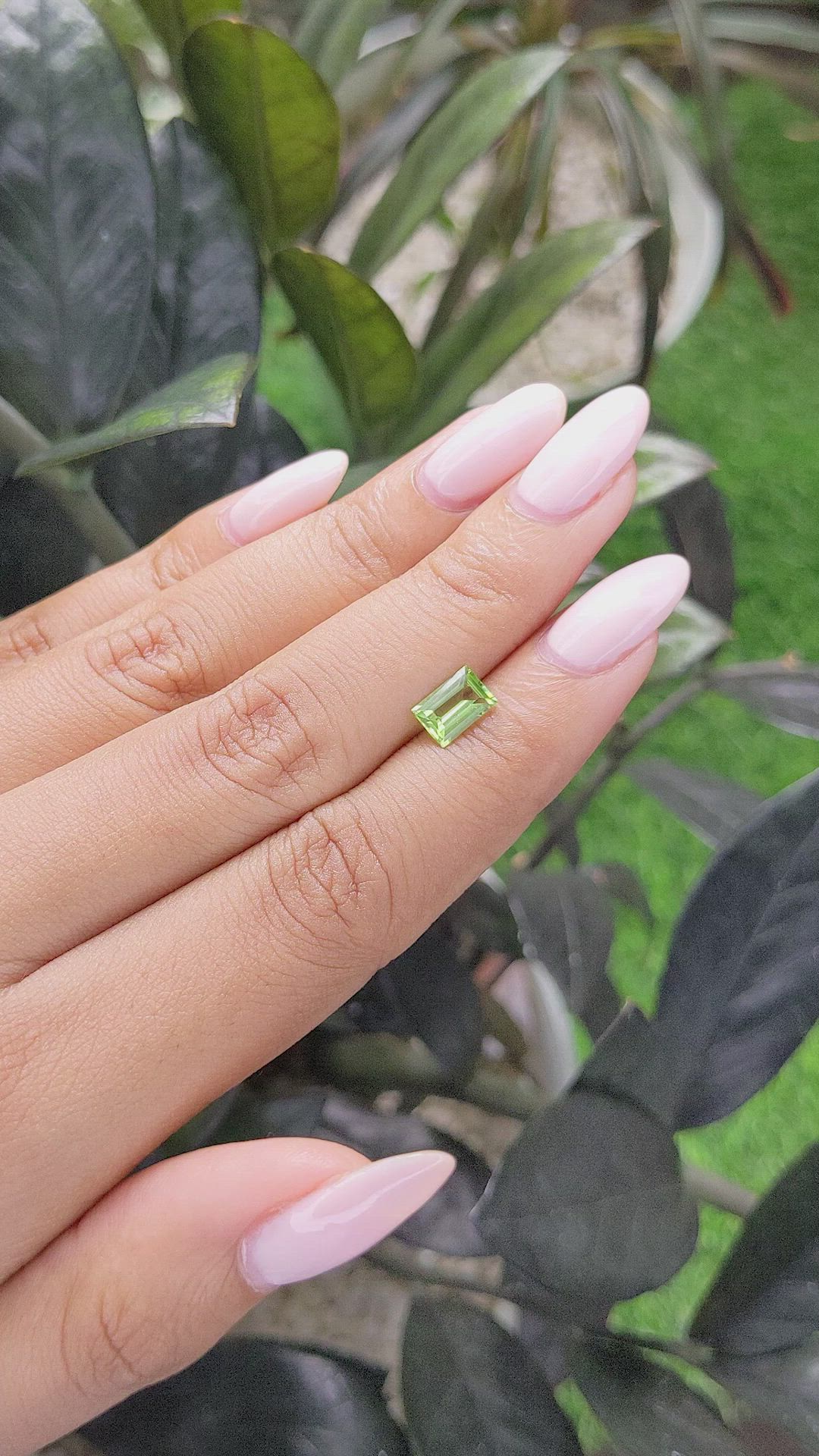 1.06 Ct. Peridot from Tanzania Size Video