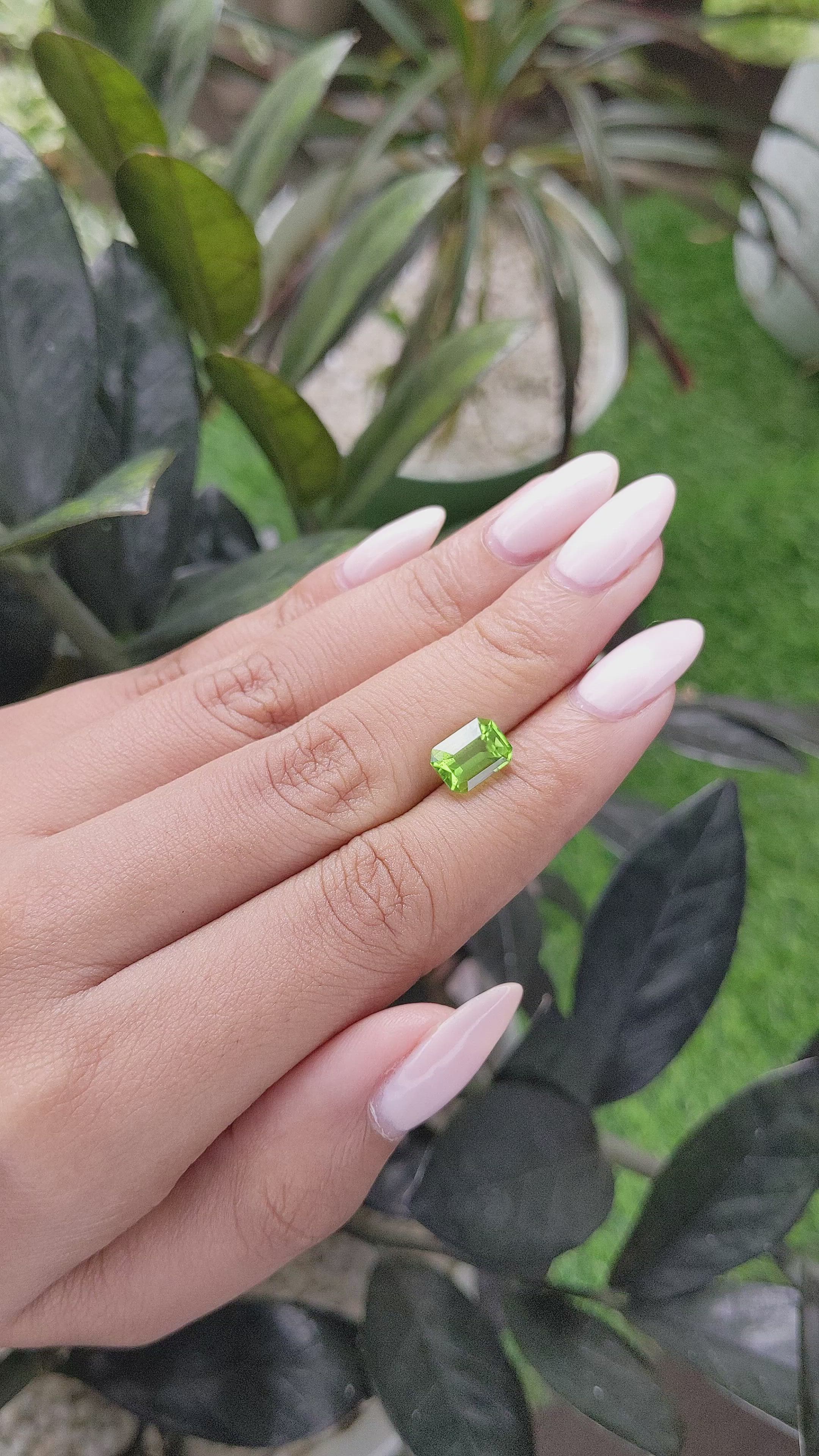 2.43 Ct. Peridot from Tanzania Size Video