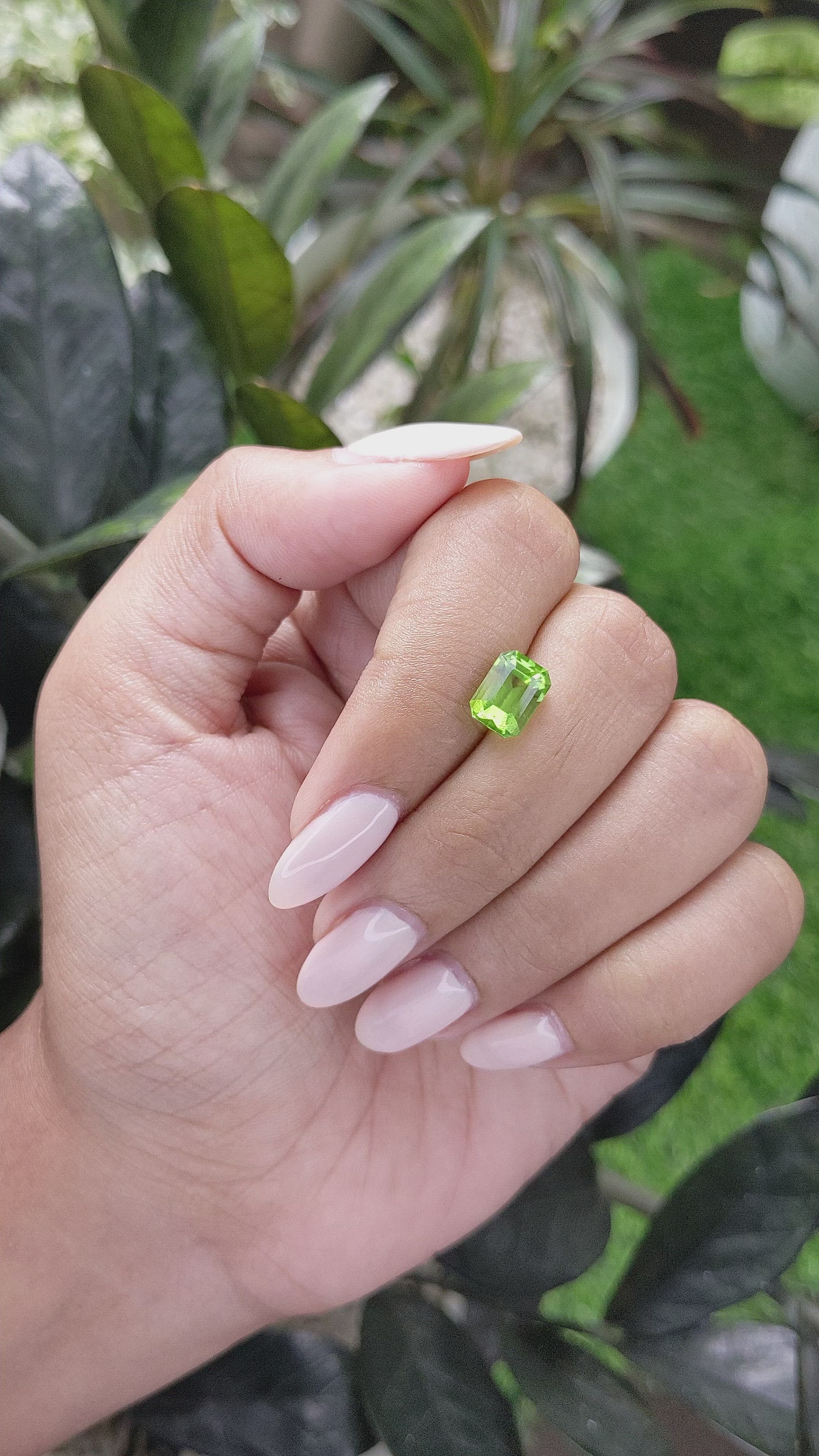 2.43 Ct. Peridot from Tanzania Size Video