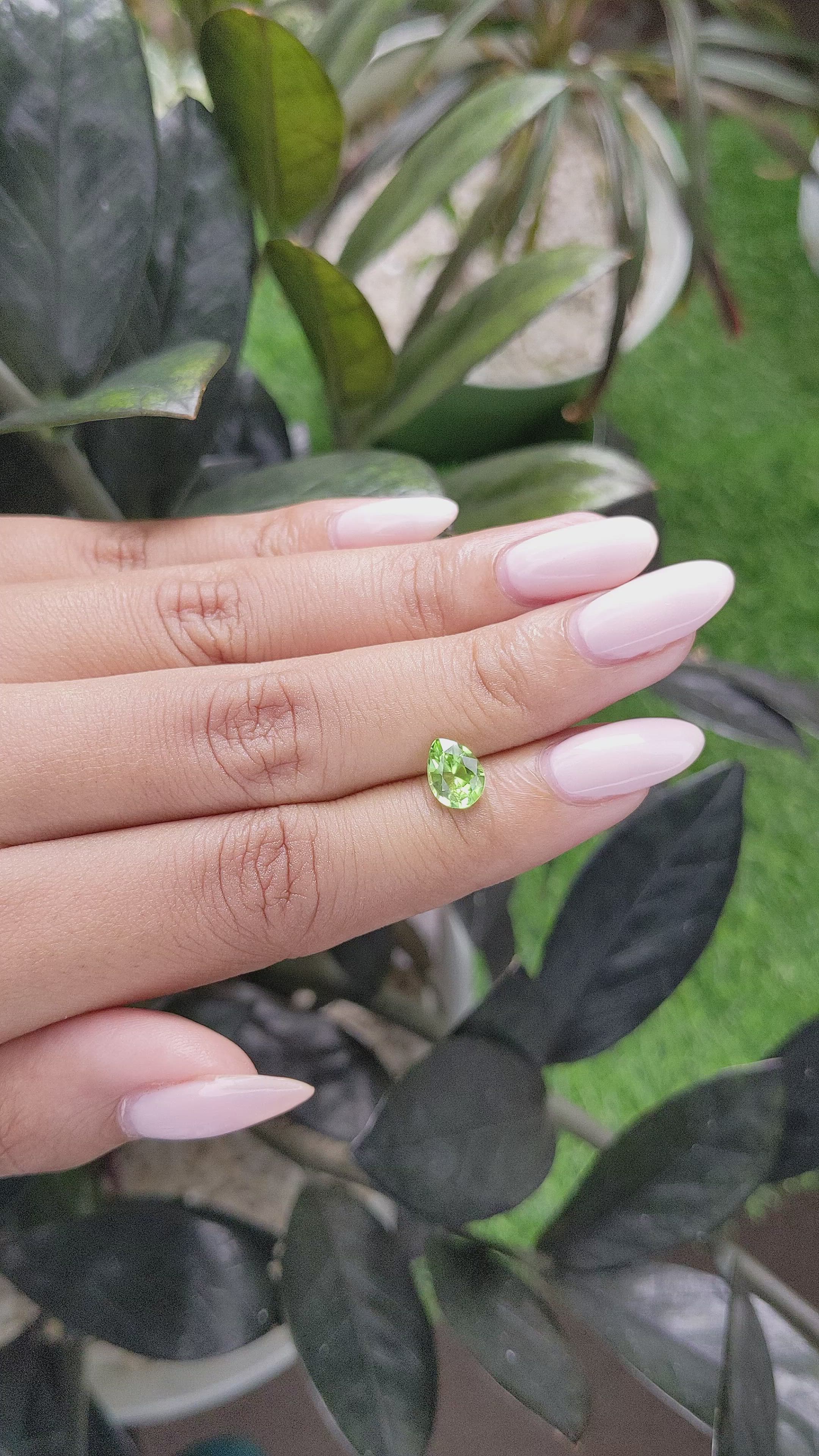 1.18 Ct. Peridot from Tanzania Size Video