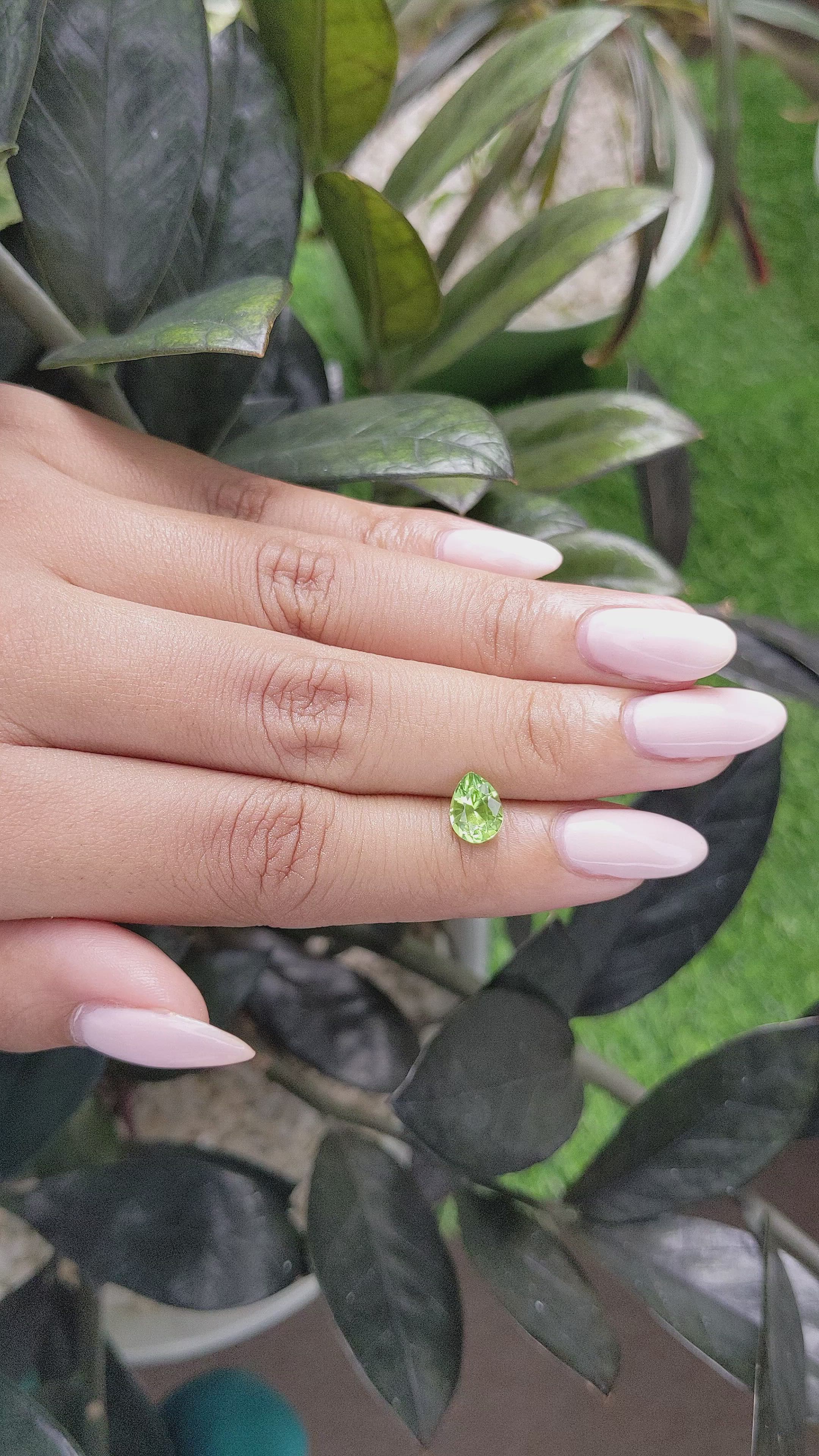 1.18 Ct. Peridot from Tanzania Size Video