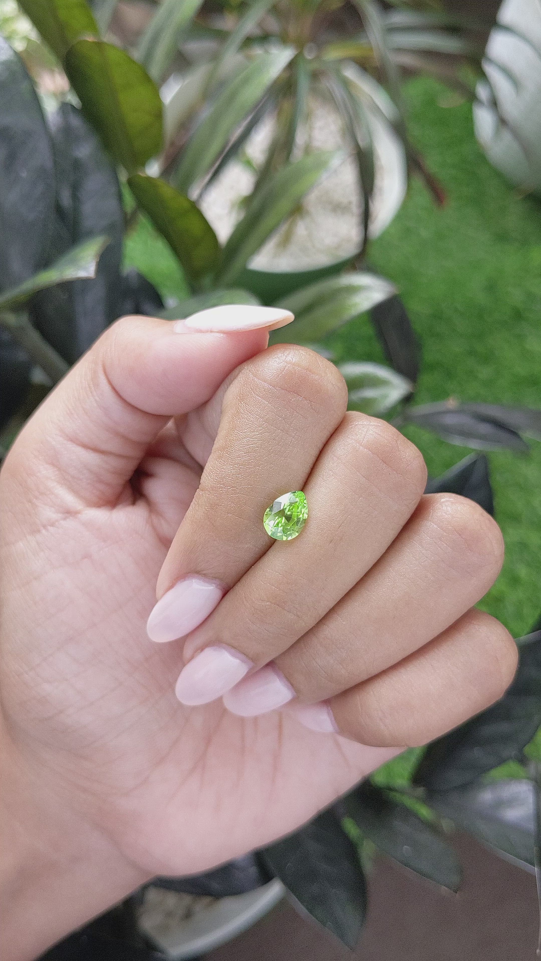 1.18 Ct. Peridot from Tanzania Size Video