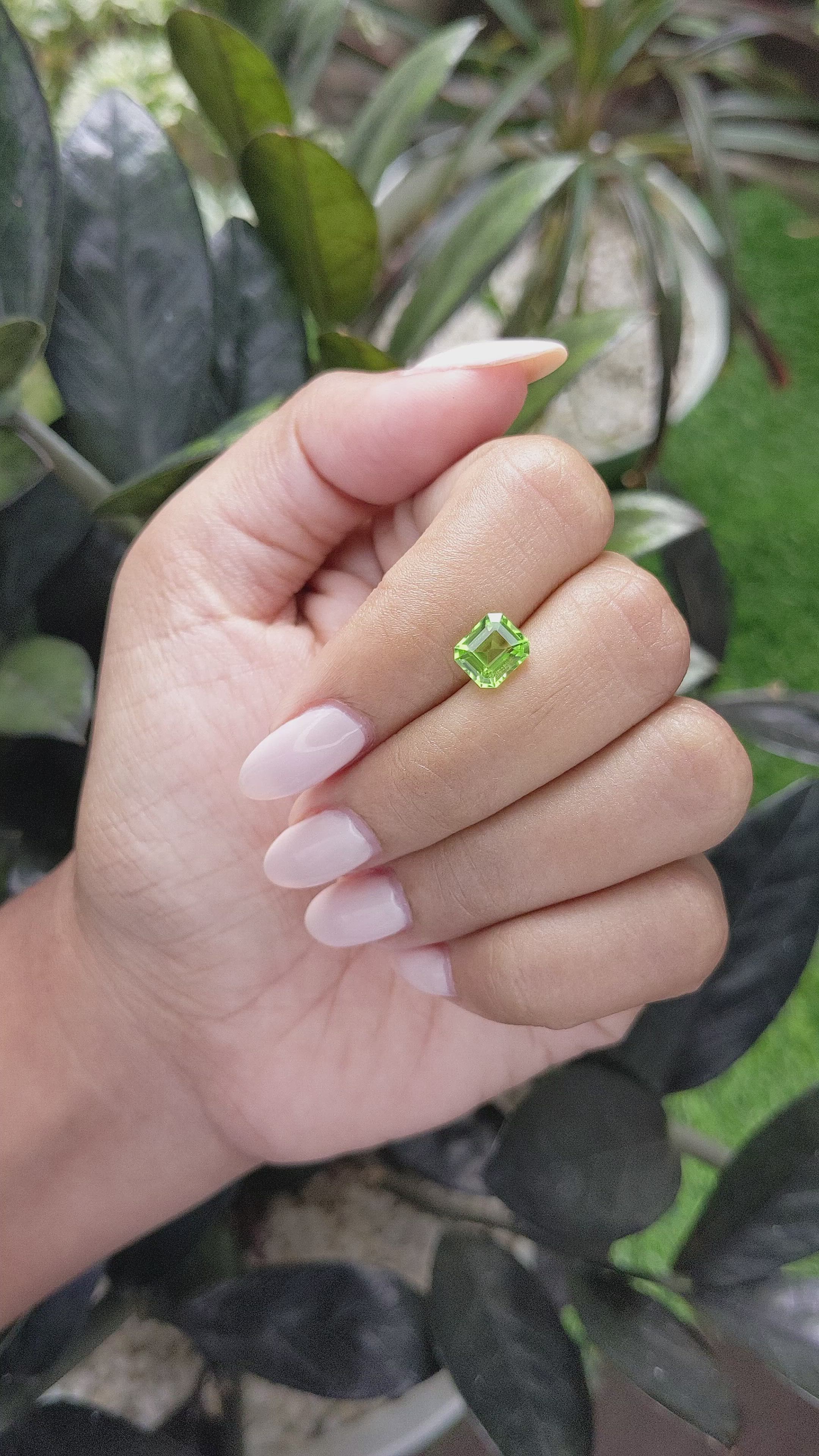 1.59 Ct. Peridot from Tanzania Size Video