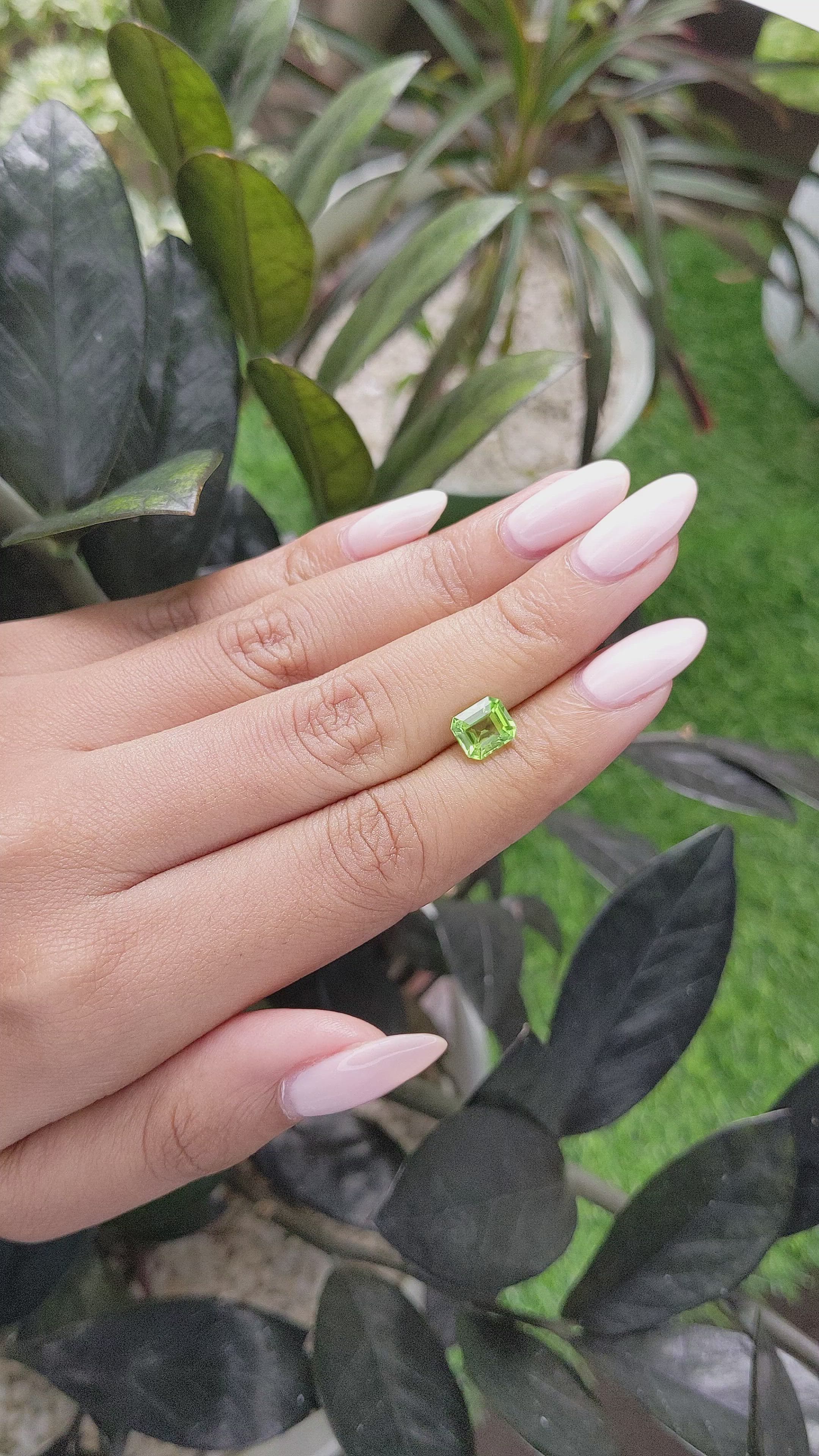 1.59 Ct. Peridot from Tanzania Size Video