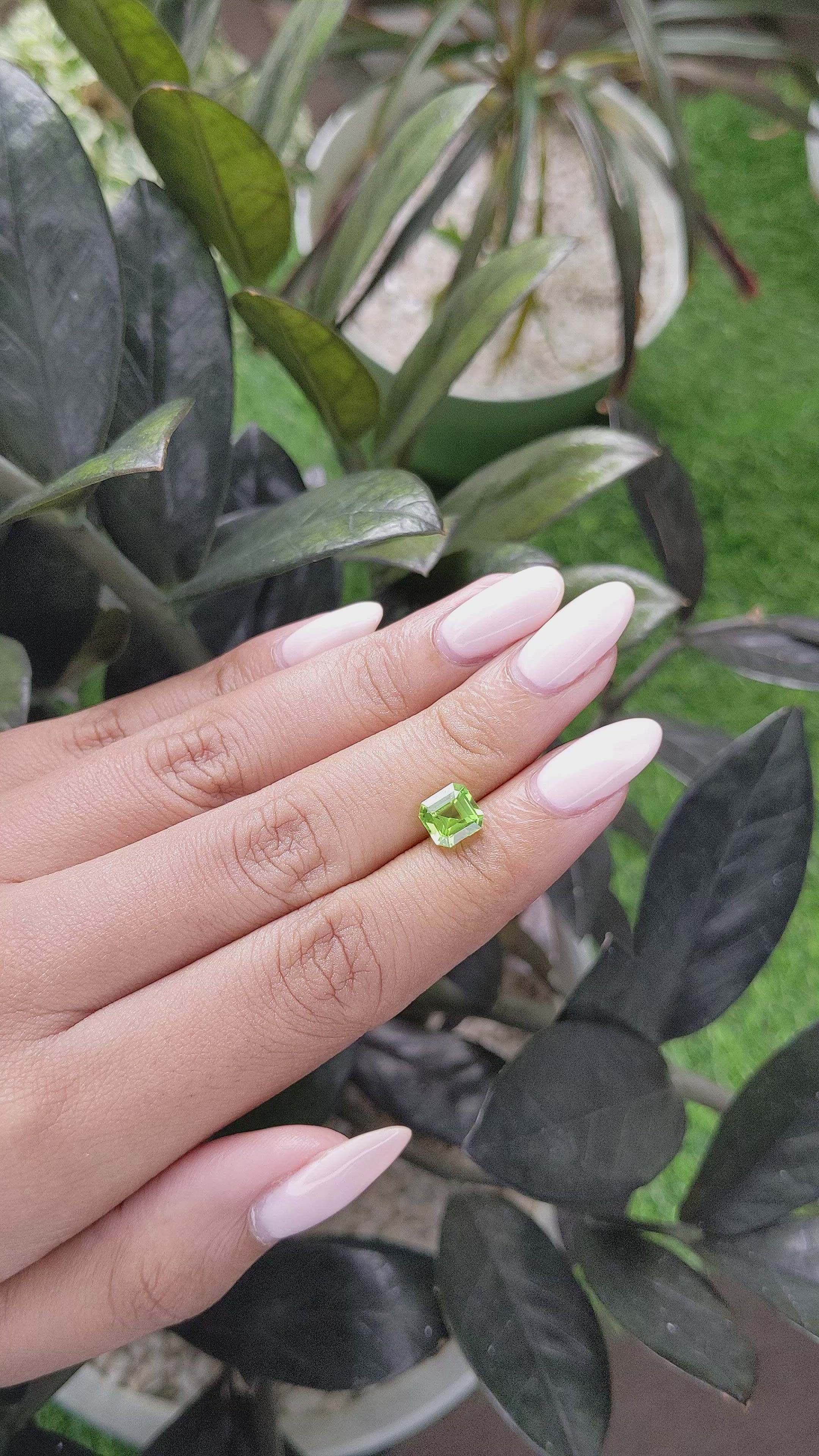 1.66 Ct. Peridot from Tanzania Size Video