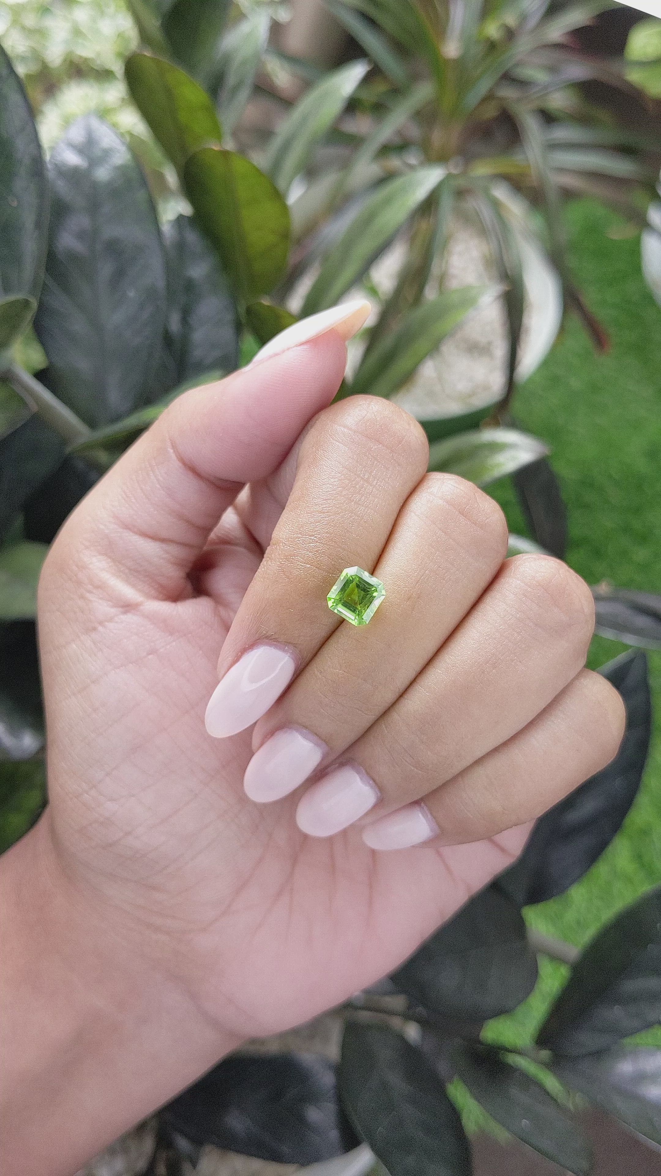 1.66 Ct. Peridot from Tanzania Size Video