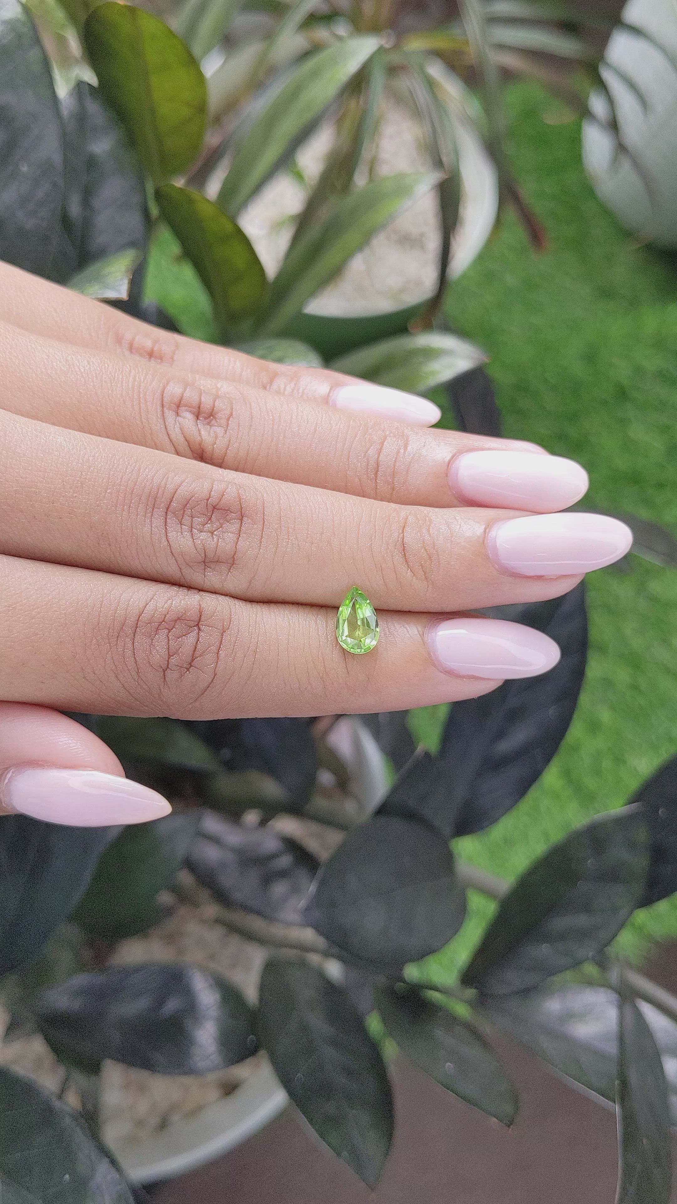 1.02 Ct. Peridot from Tanzania Size Video