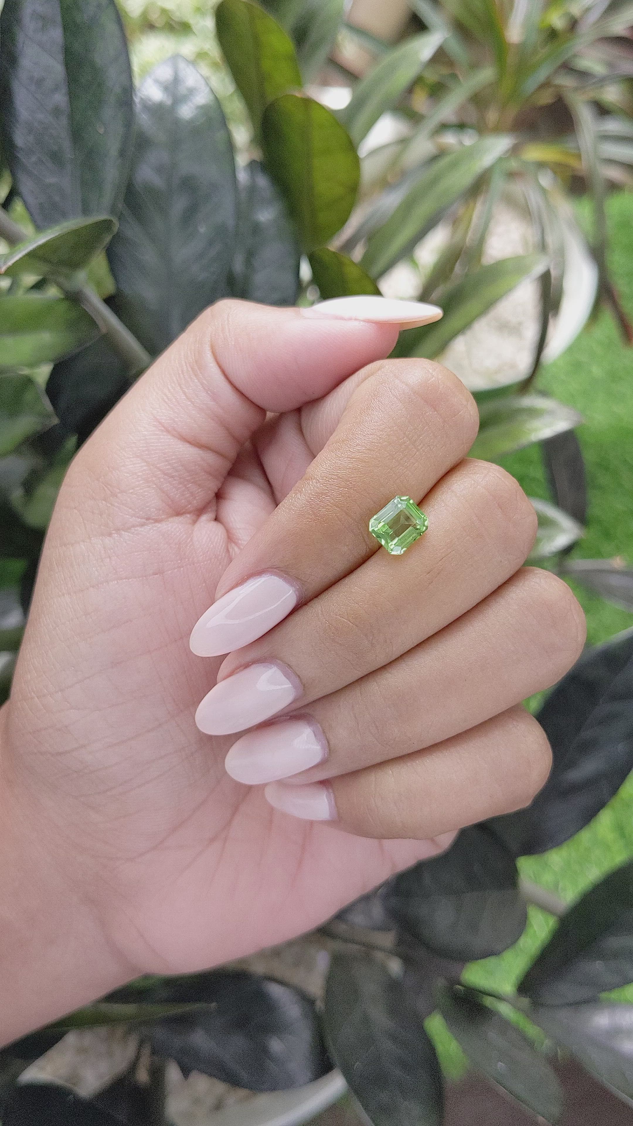 1.52 Ct. Peridot from Tanzania Size Video