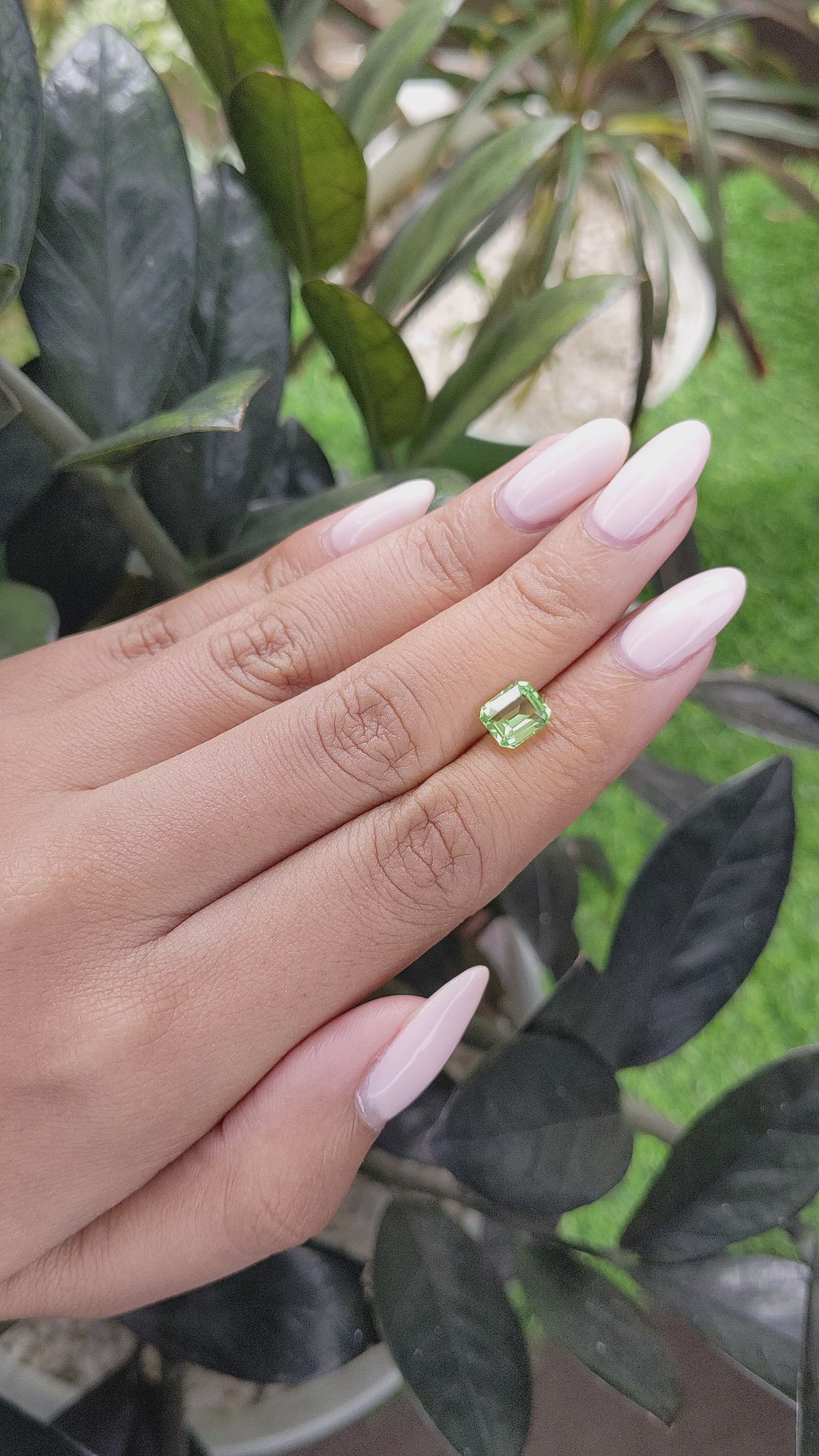 1.52 Ct. Peridot from Tanzania Size Video