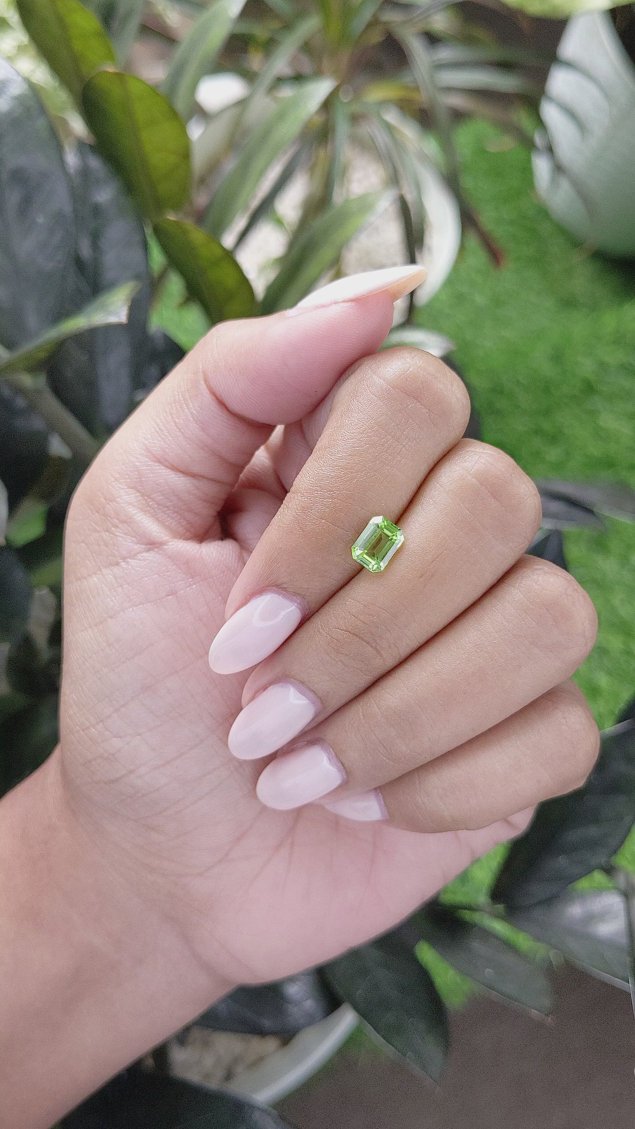 1.08 Ct. Peridot from Tanzania Size Video