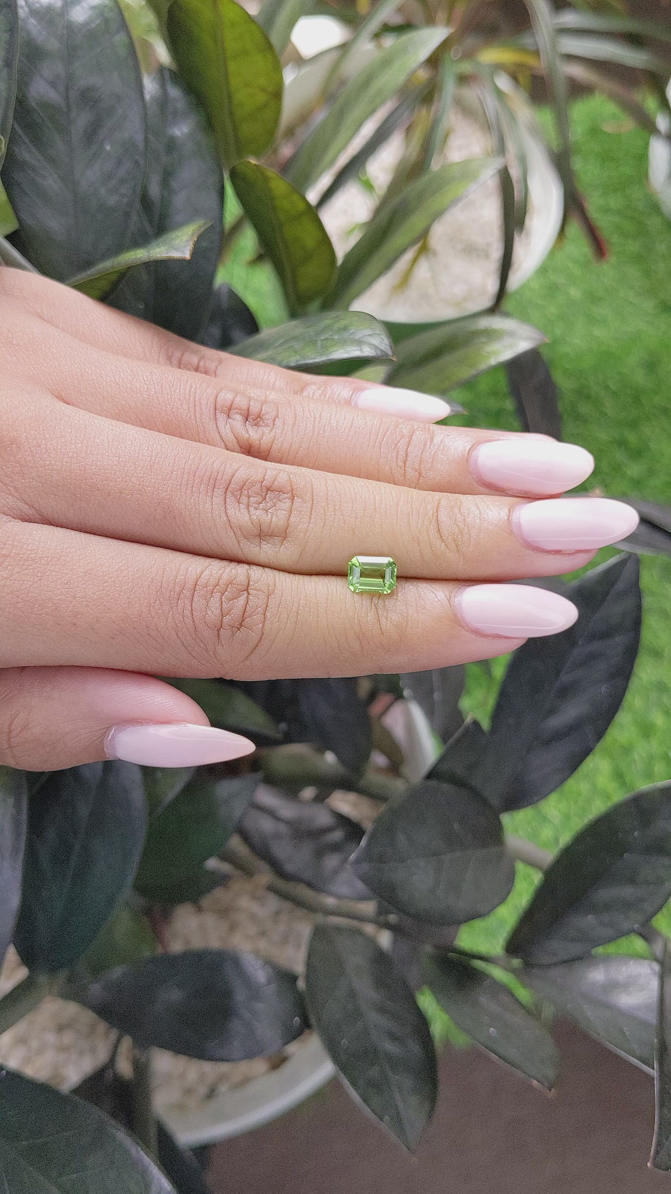 1.08 Ct. Peridot from Tanzania Size Video