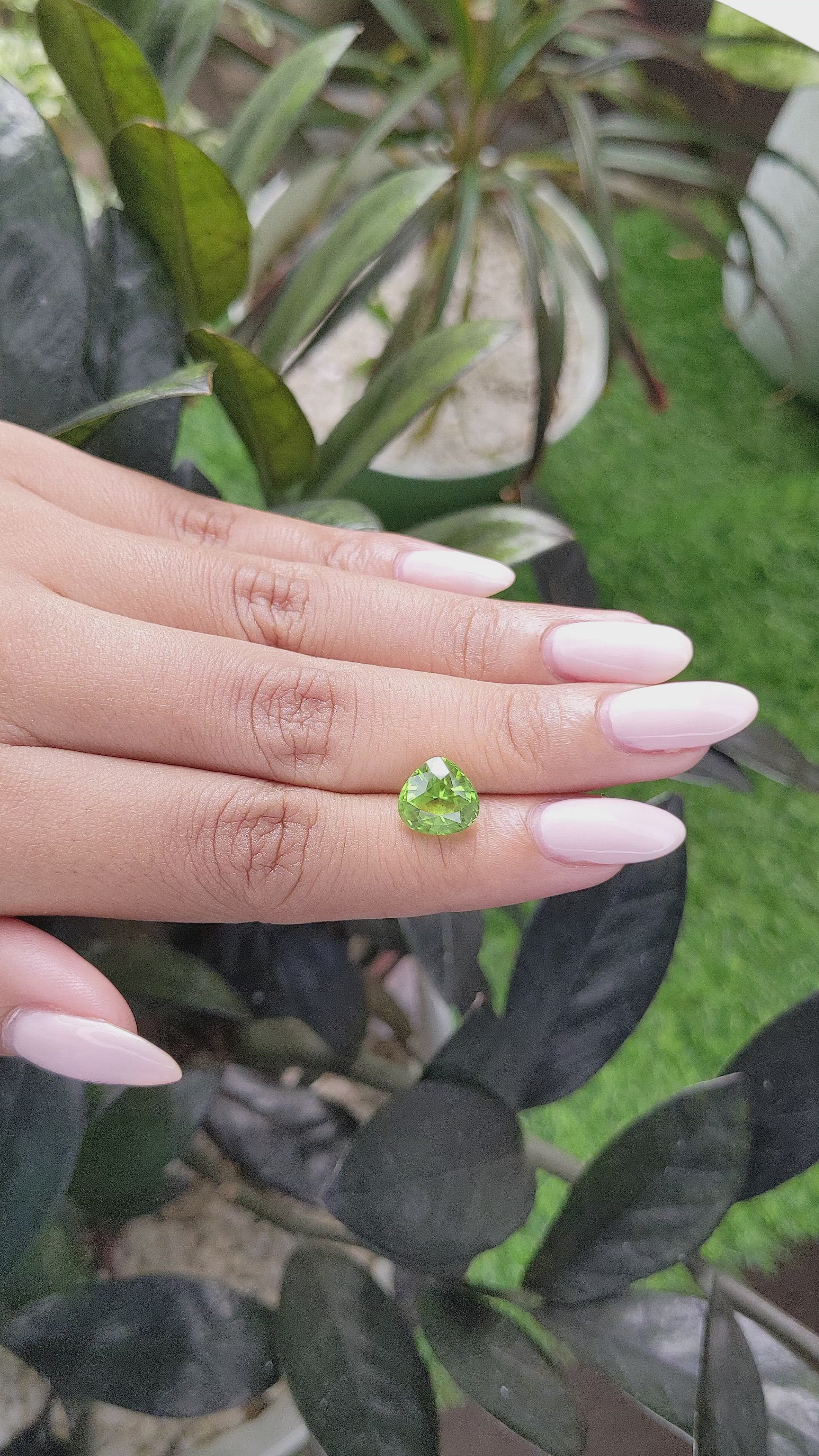 3.19 Ct. Peridot from Tanzania Size Video
