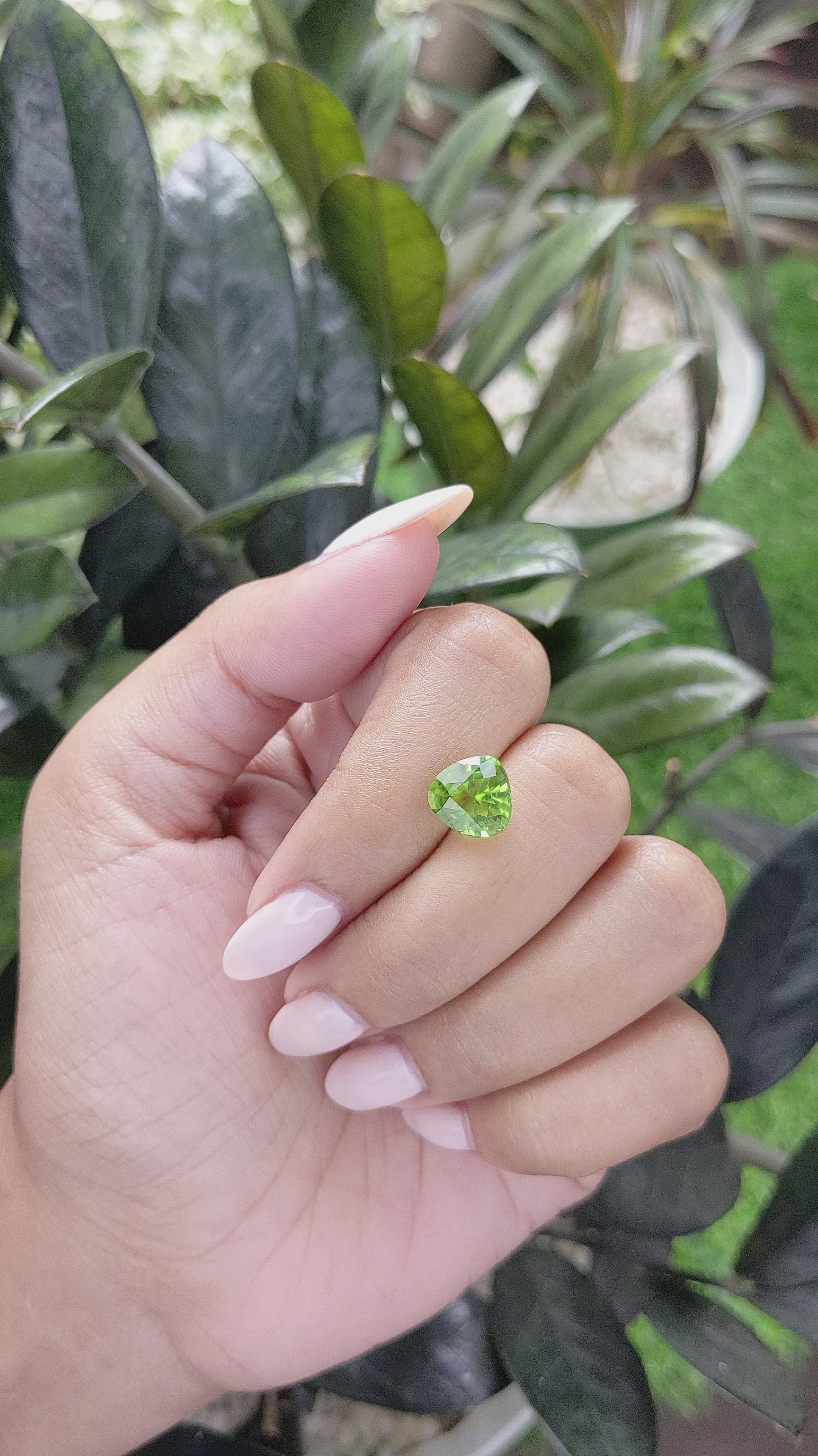 3.19 Ct. Peridot from Tanzania Size Video