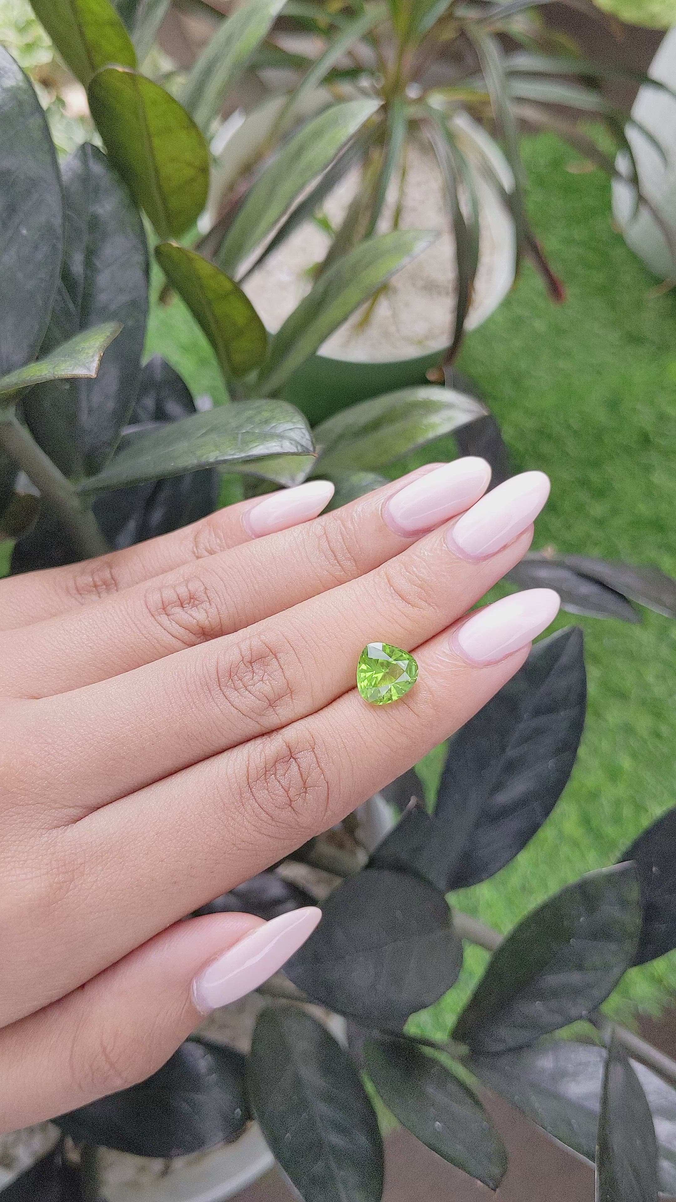 3.19 Ct. Peridot from Tanzania Size Video