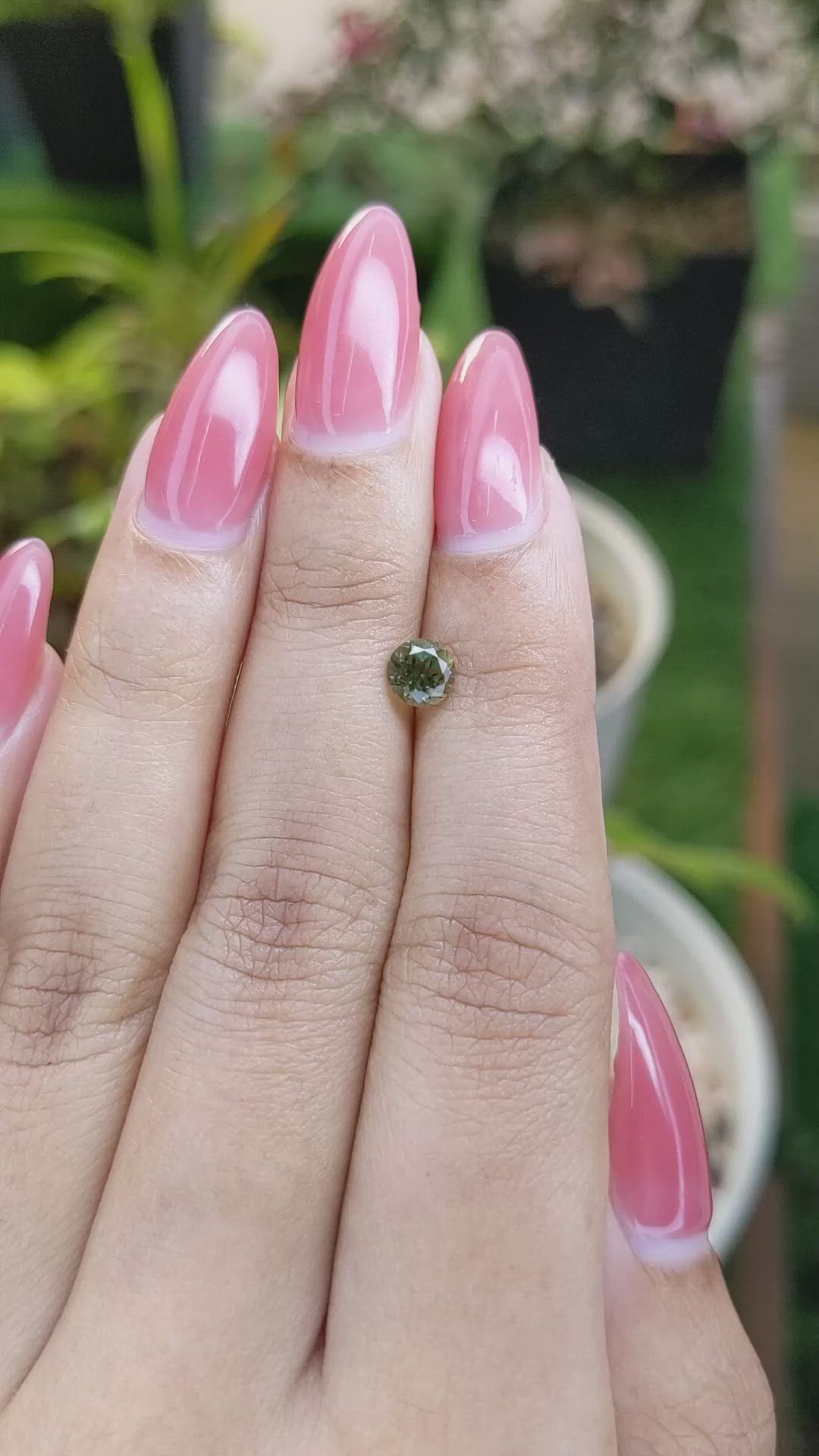 0.59 Ct. Tourmaline from Ceylon (Sri Lanka) Size Video