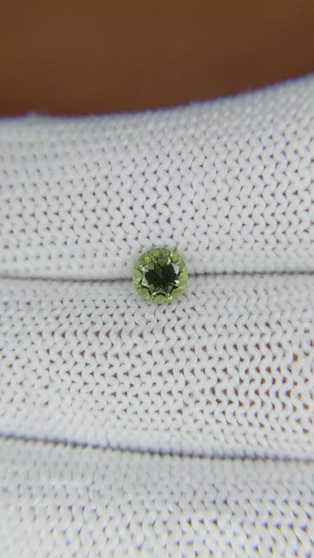 0.59 Ct. Tourmaline from Ceylon (Sri Lanka) Size Video