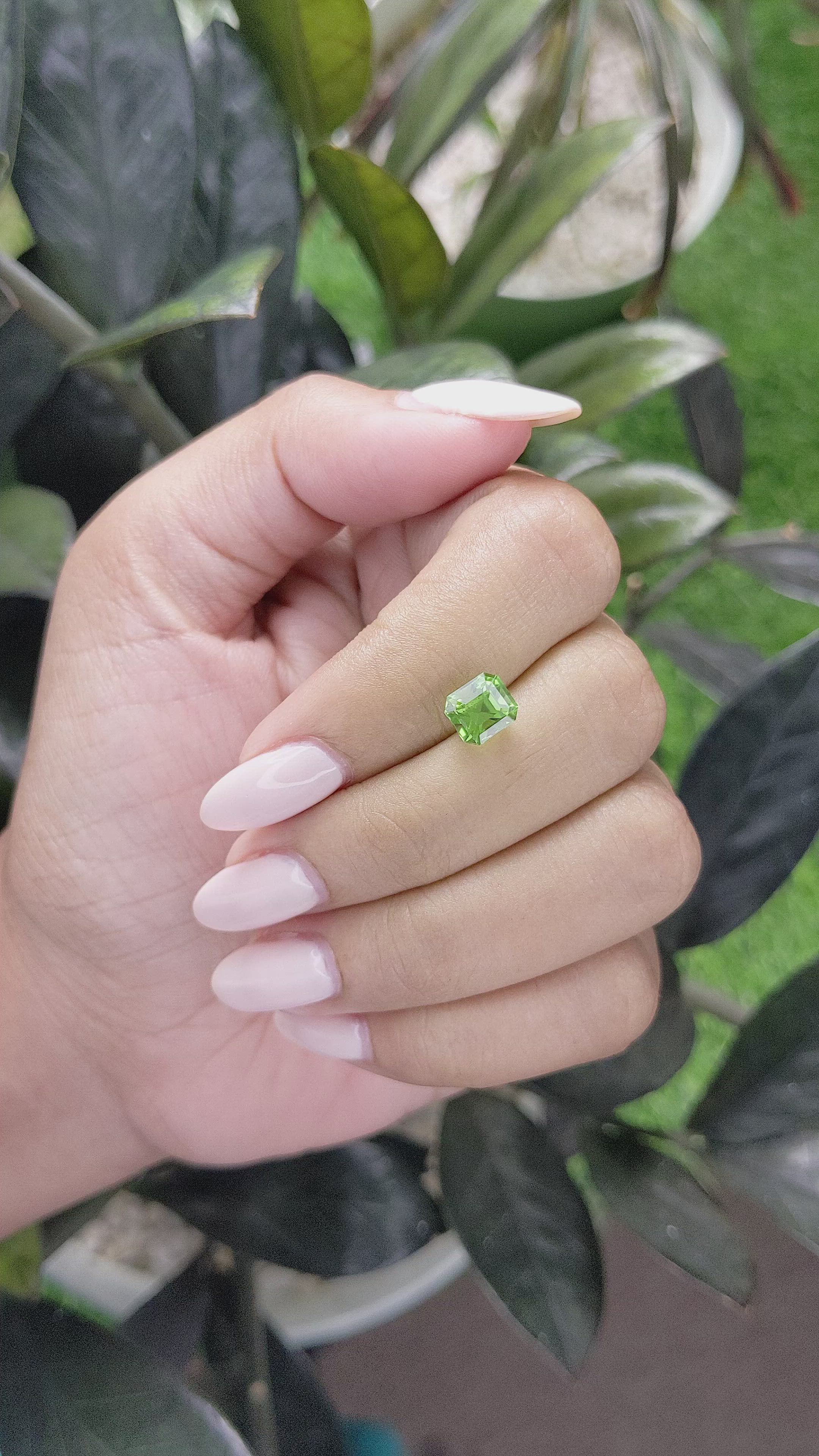 1.72 Ct. Peridot from Tanzania Size Video