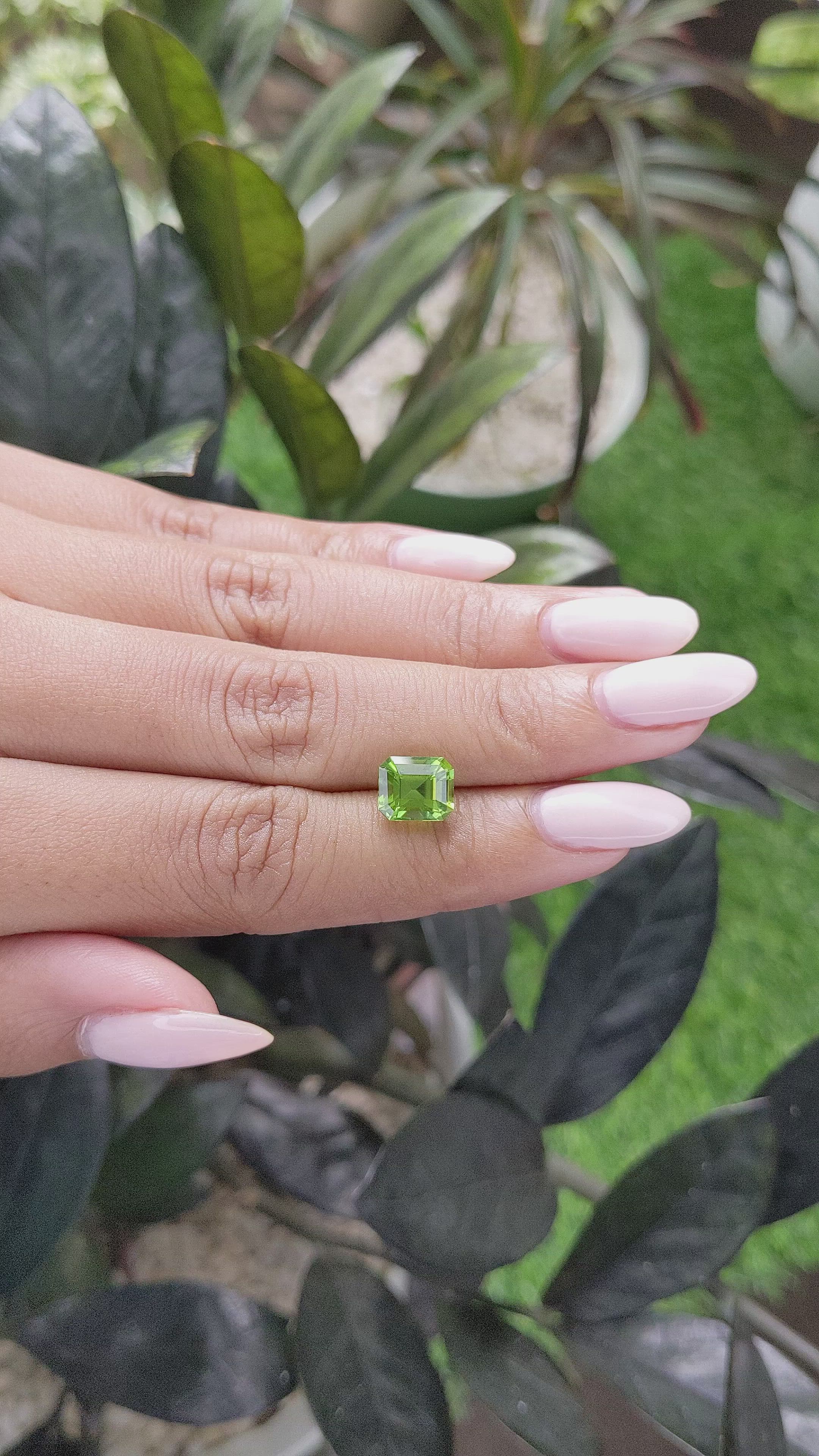 2.68 Ct. Peridot from Tanzania Size Video