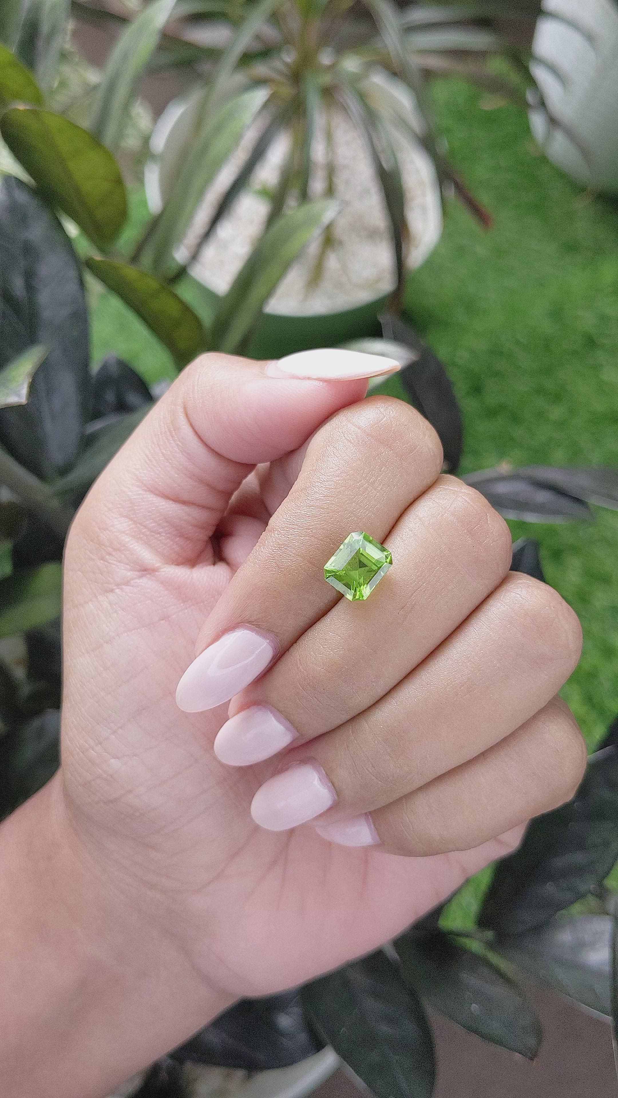 2.68 Ct. Peridot from Tanzania Size Video