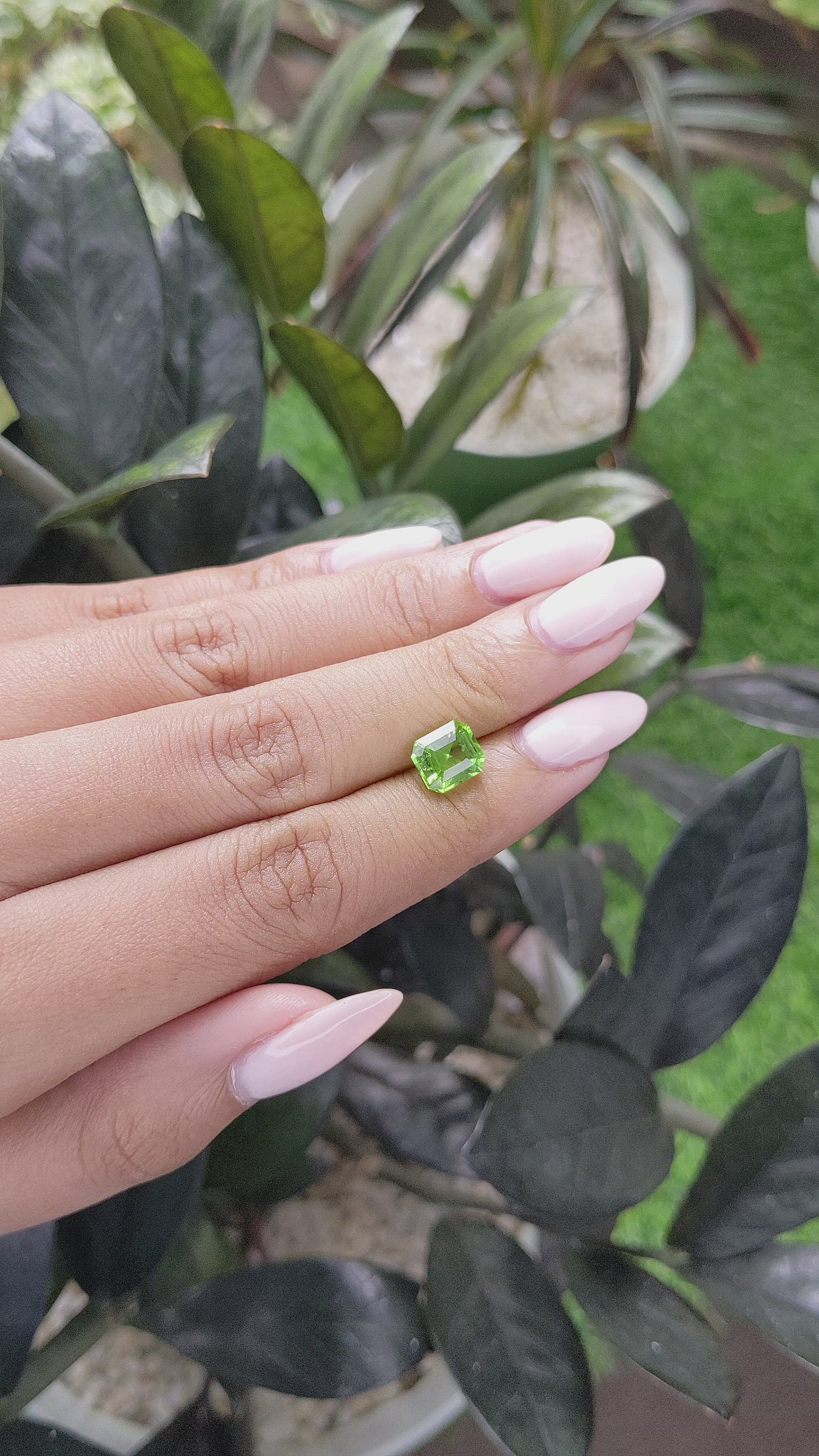 2.18 Ct. Peridot from Tanzania Size Video