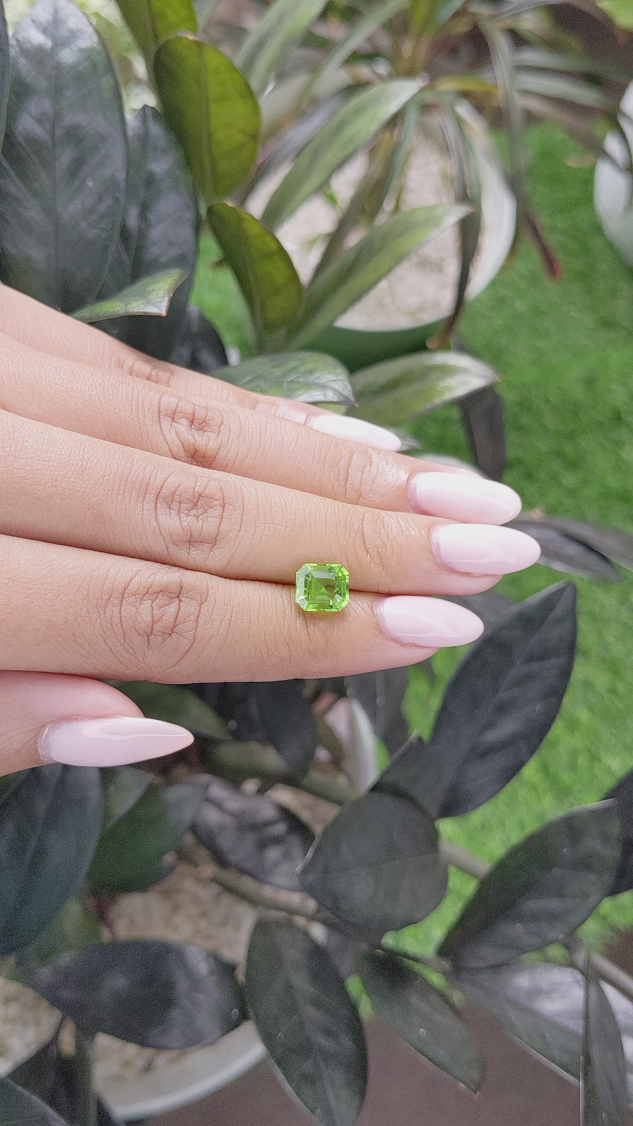 2.18 Ct. Peridot from Tanzania Size Video