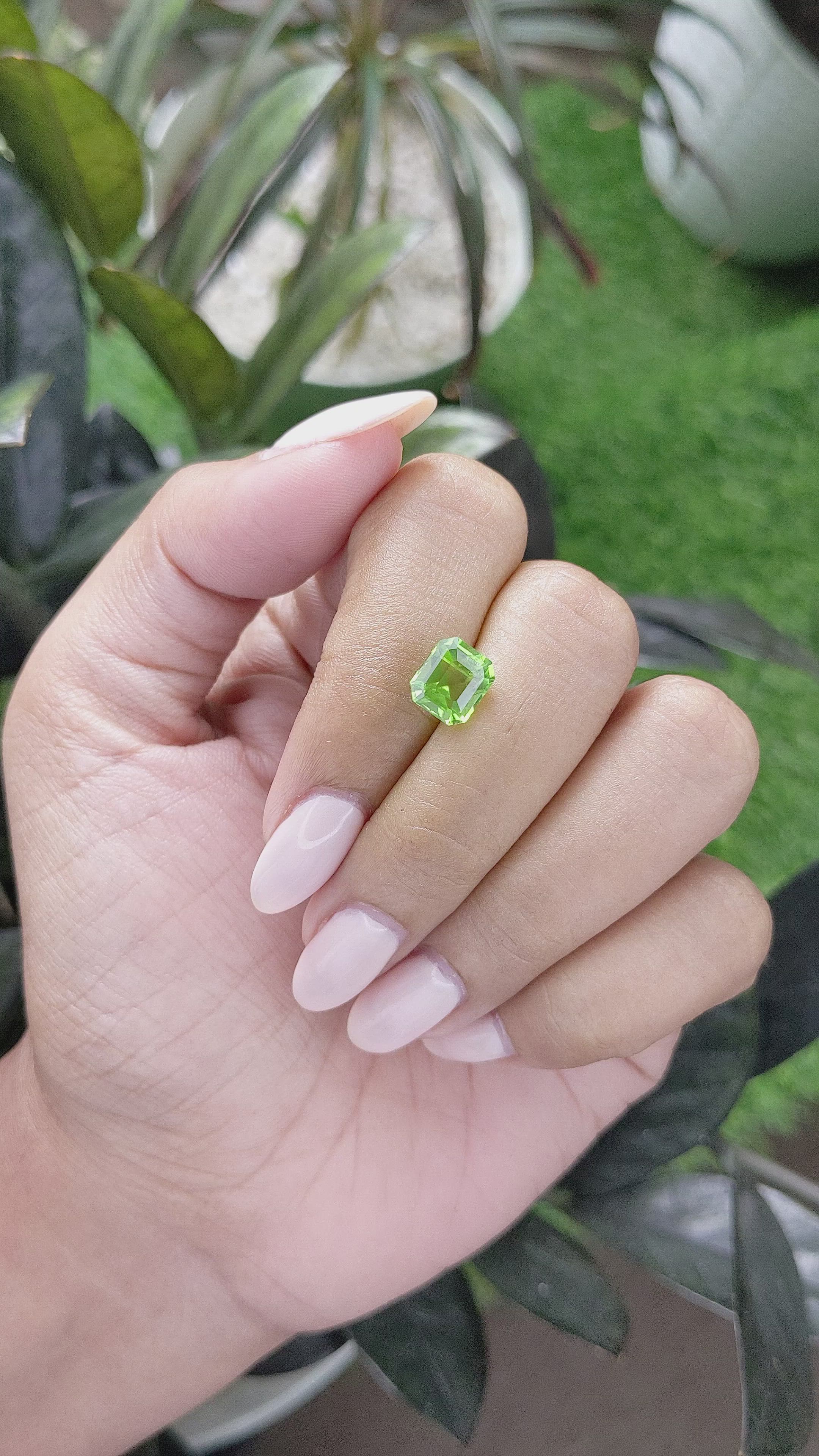 2.18 Ct. Peridot from Tanzania Size Video