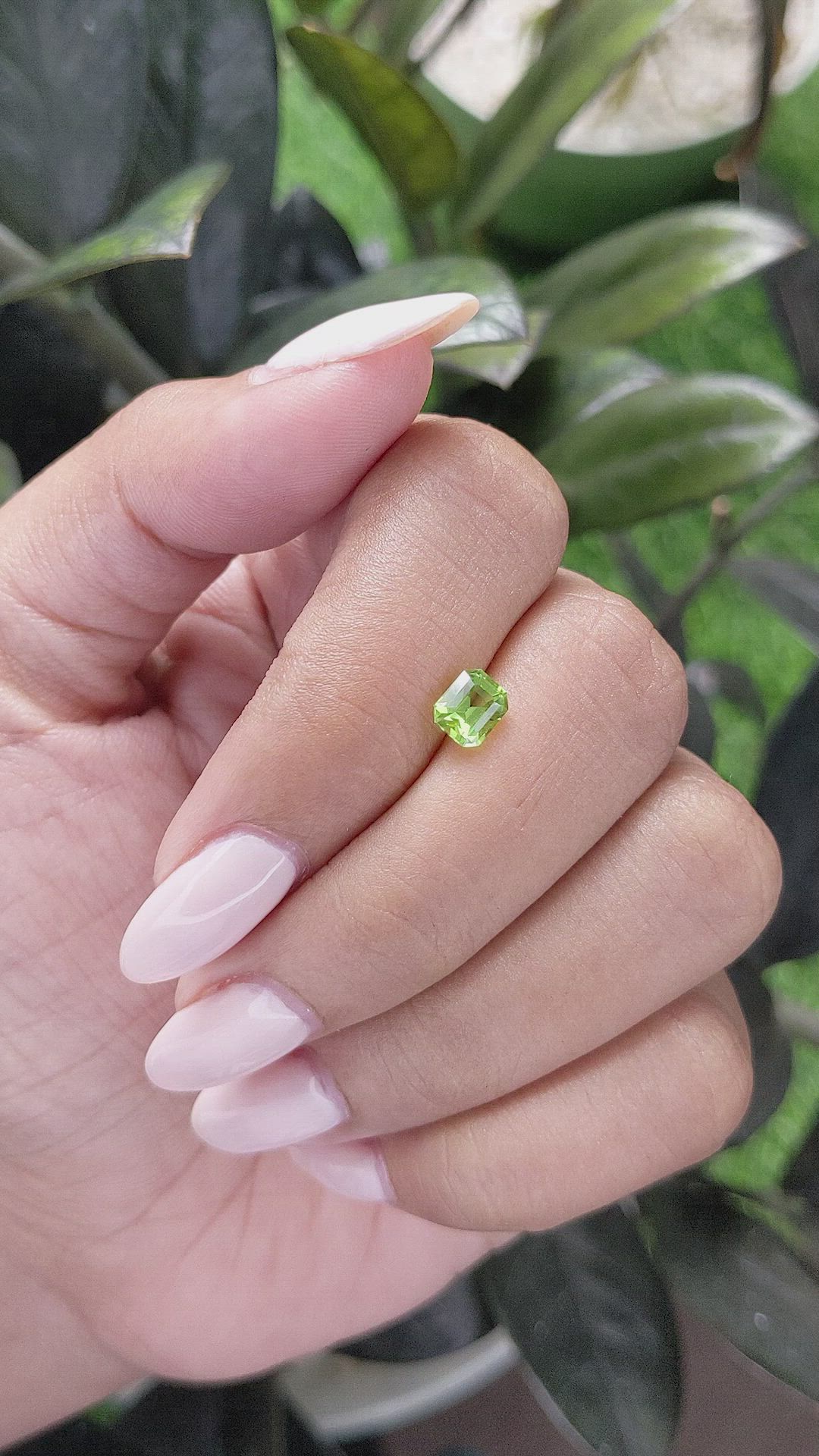 0.82 Ct. Peridot from Tanzania Size Video
