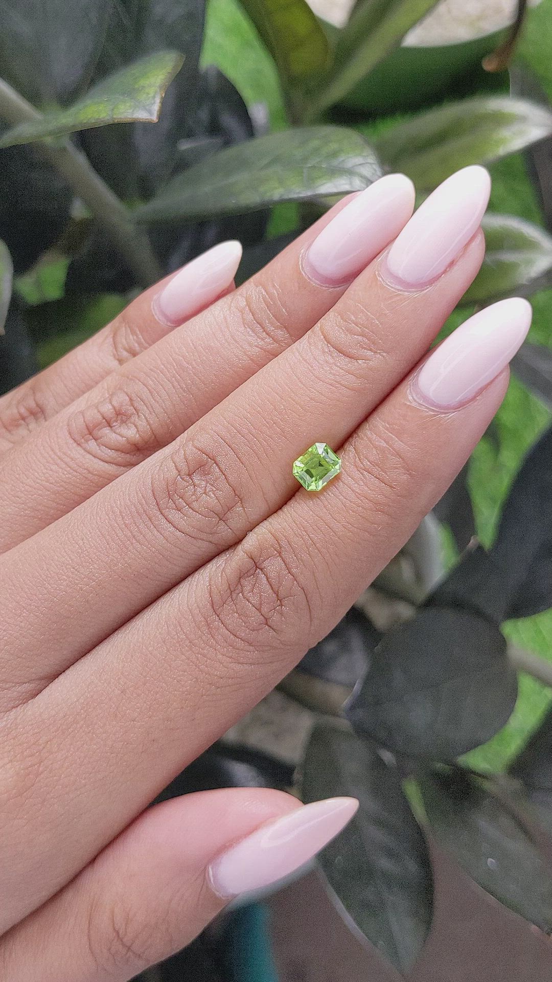 0.82 Ct. Peridot from Tanzania Size Video