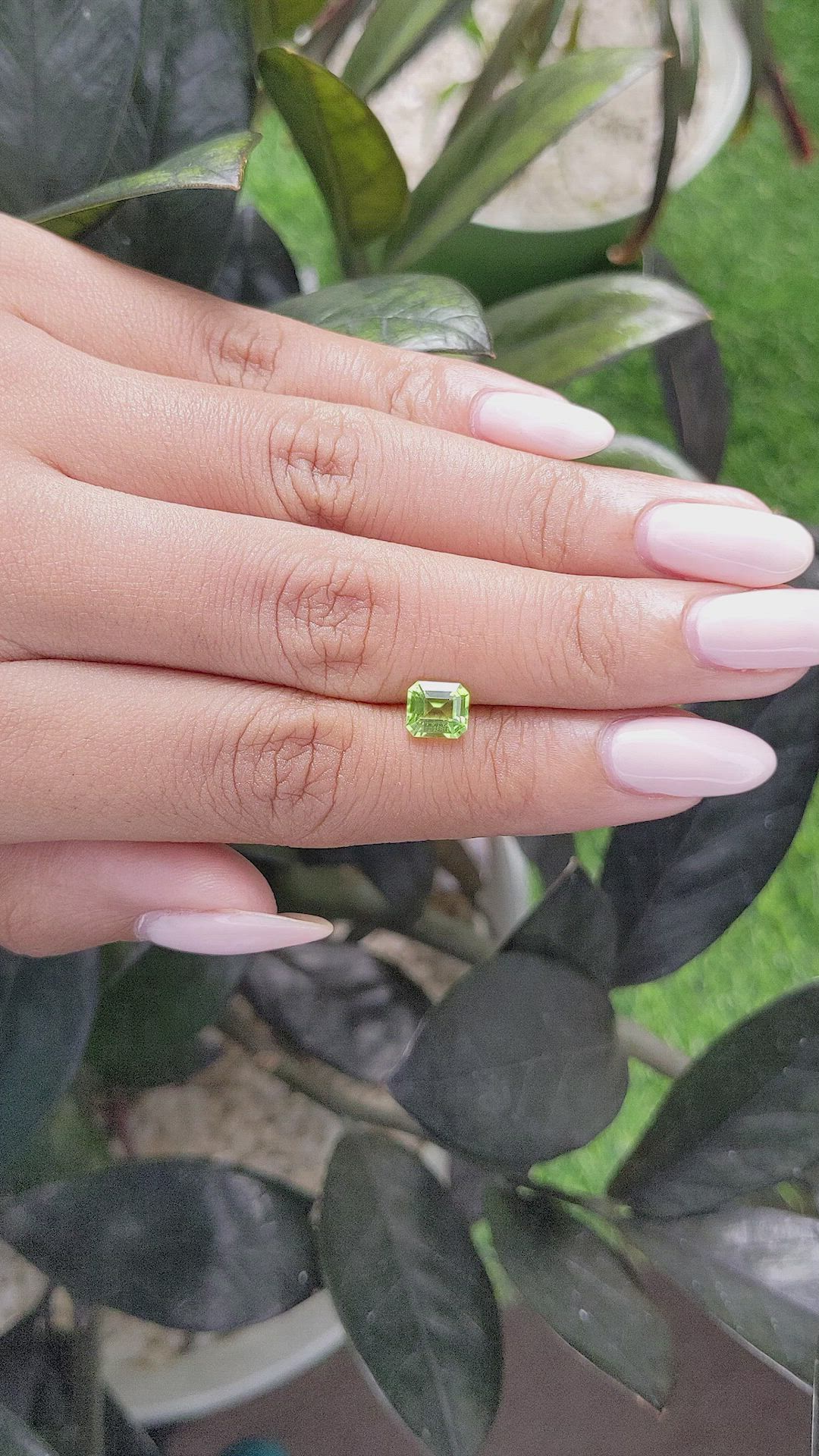 1.08 Ct. Peridot from Tanzania Size Video