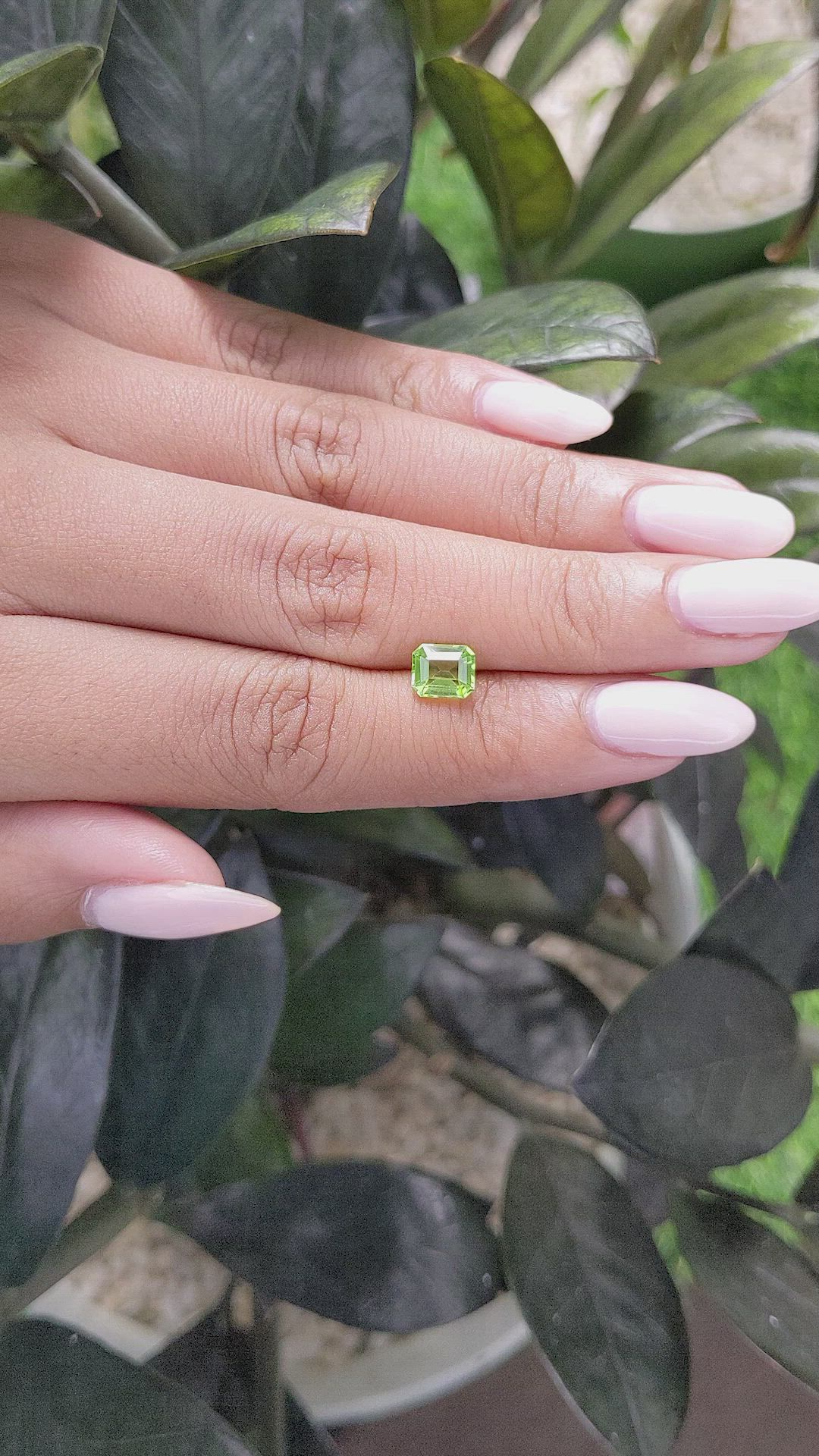 1.21 Ct. Peridot from Tanzania Size Video