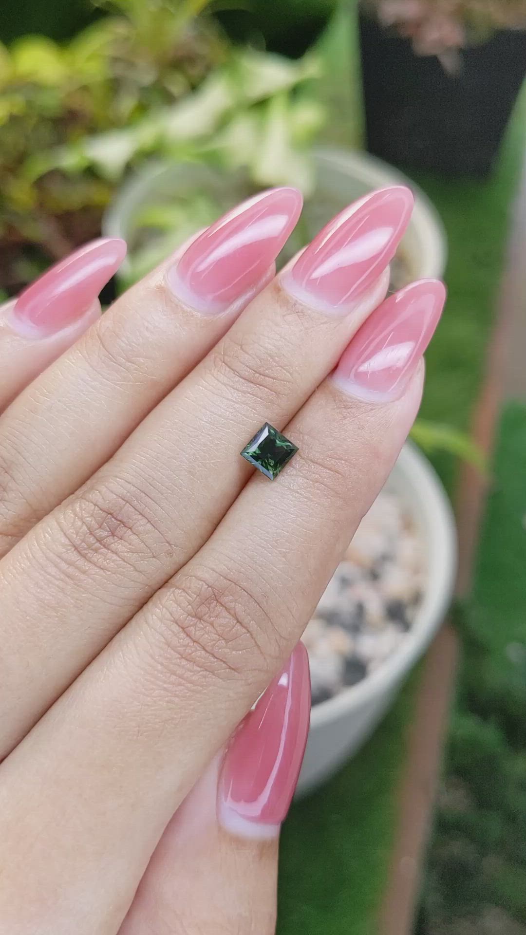 0.65 Ct. Tourmaline from Ceylon (Sri Lanka) Size Video