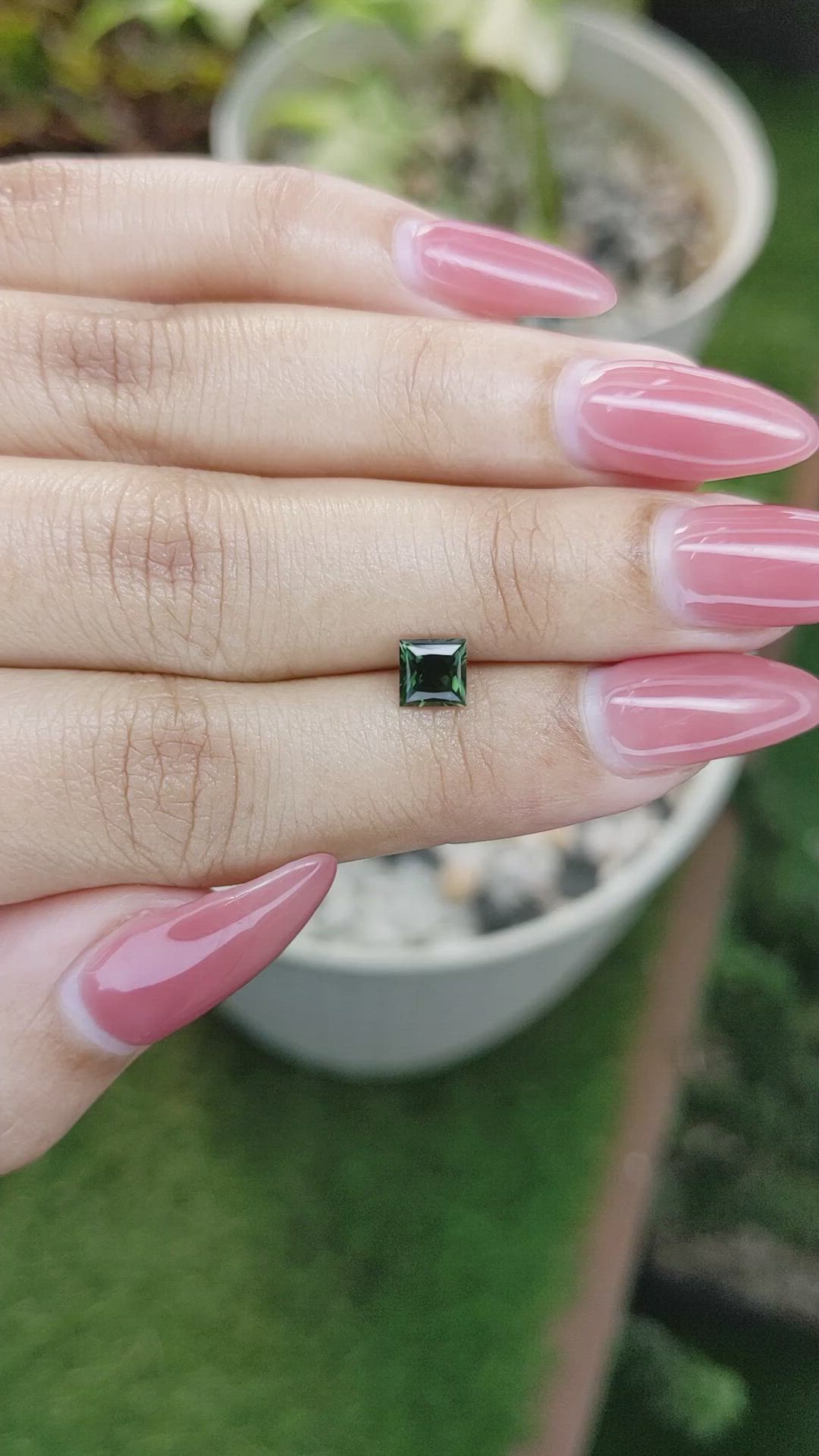 0.65 Ct. Tourmaline from Ceylon (Sri Lanka) Size Video