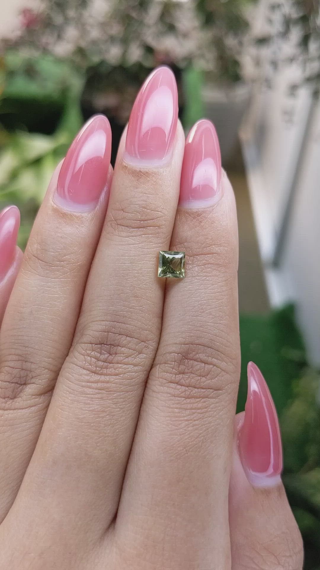 0.76 Ct. Tourmaline from Ceylon (Sri Lanka) Size Video
