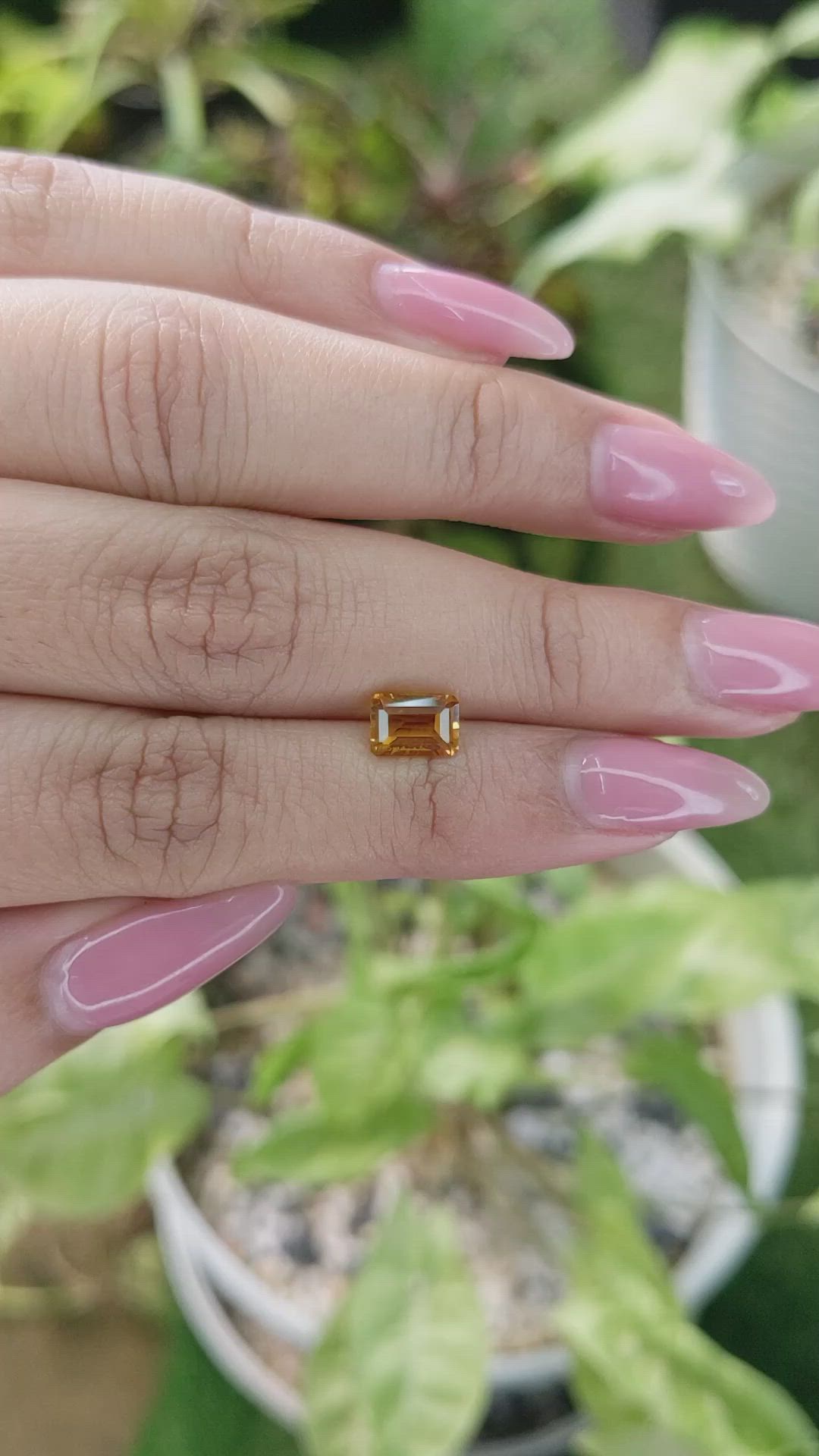 1.03 Ct. Citrine from Brazil Size Video
