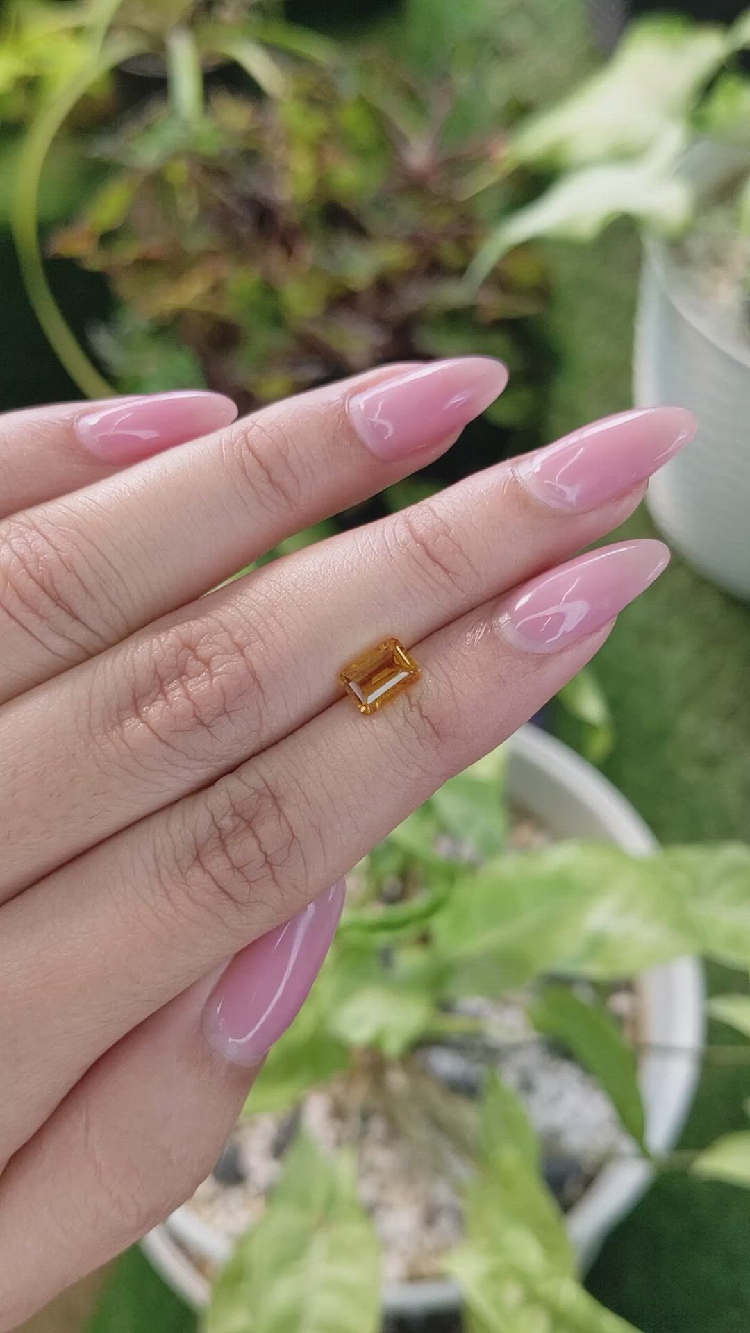 1.03 Ct. Citrine from Brazil Size Video