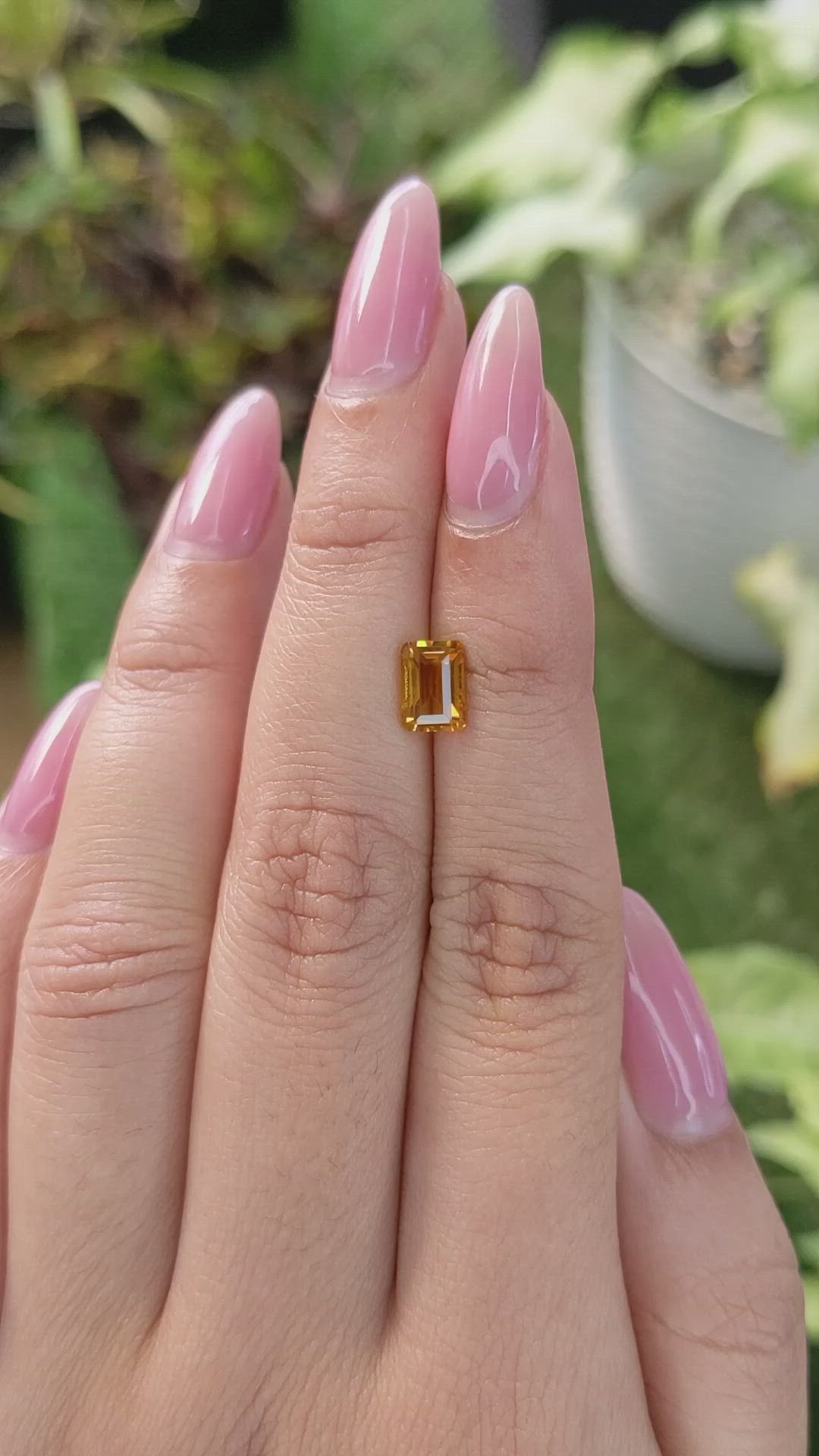 1.03 Ct. Citrine from Brazil Size Video