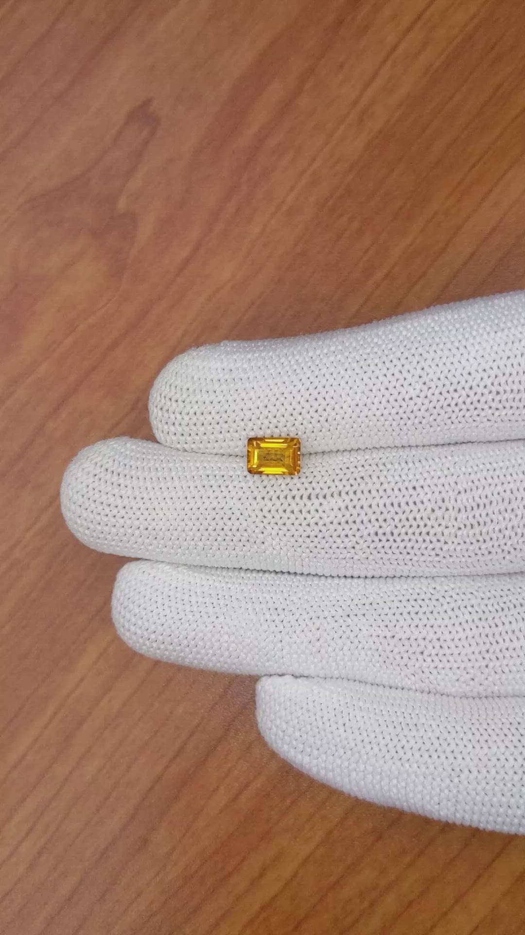 1.03 Ct. Citrine from Brazil Size Video