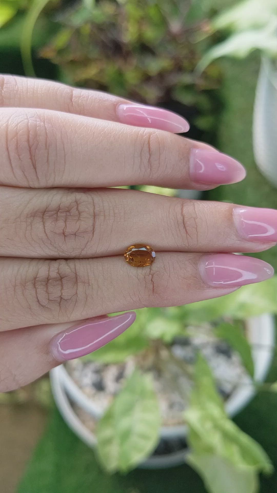 0.73 Ct. Citrine from Brazil Size Video
