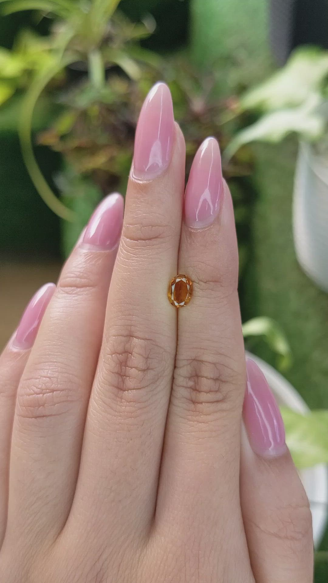 0.73 Ct. Citrine from Brazil Size Video