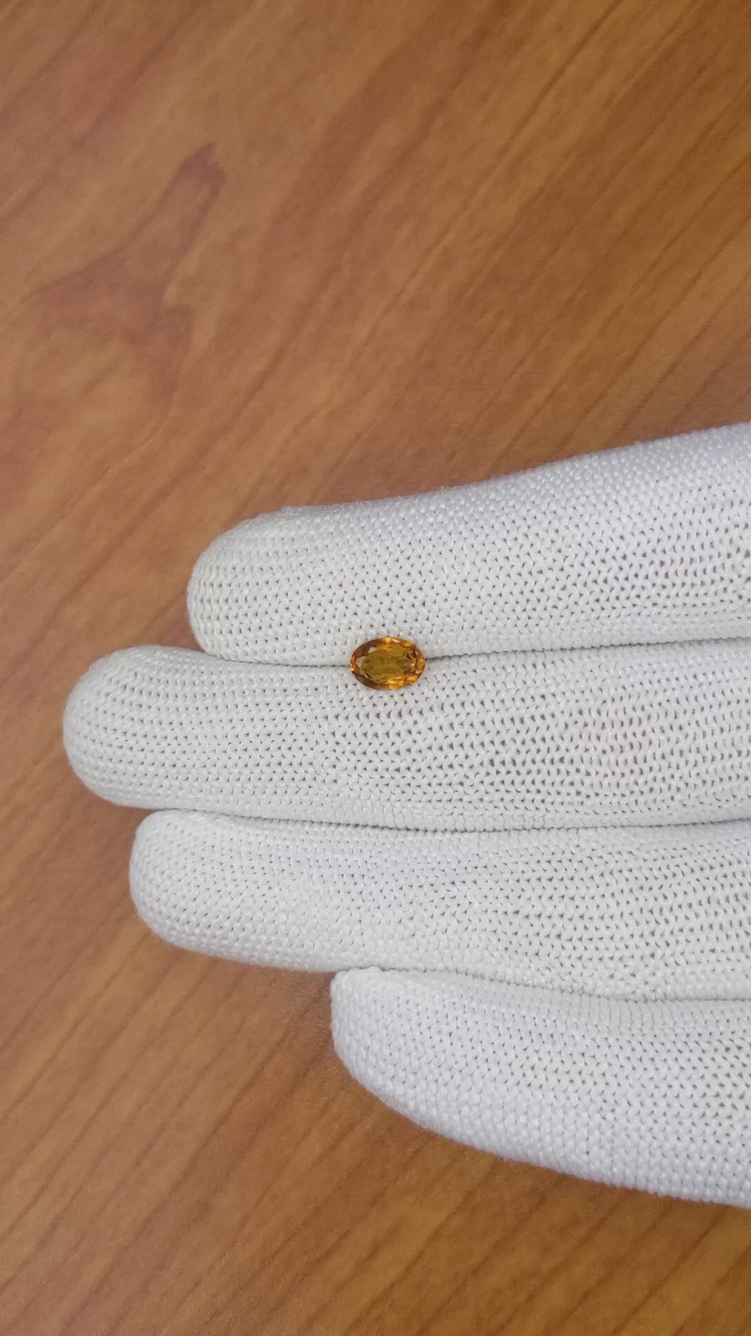 0.73 Ct. Citrine from Brazil Size Video