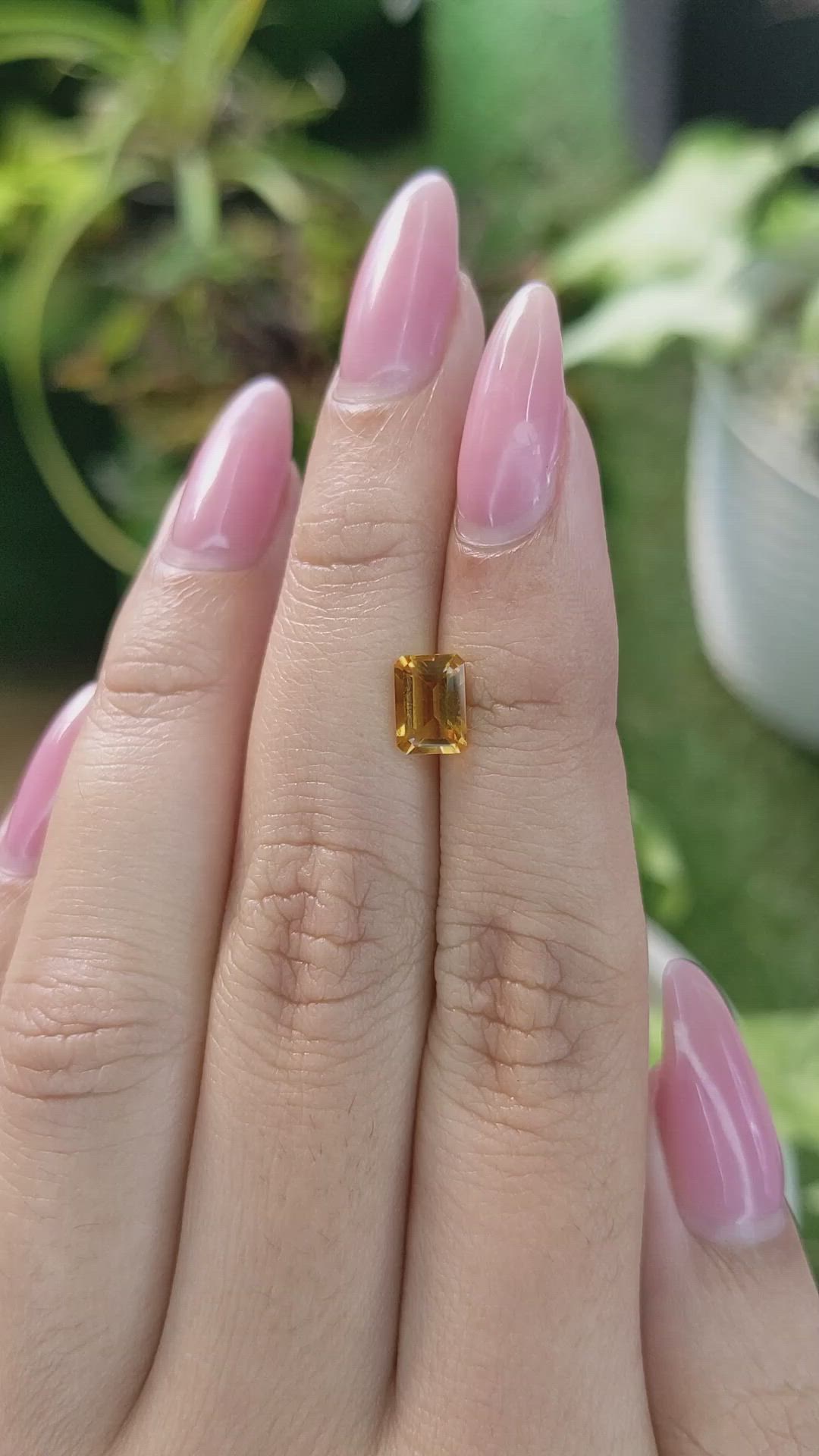 0.92 Ct. Citrine from Brazil Size Video