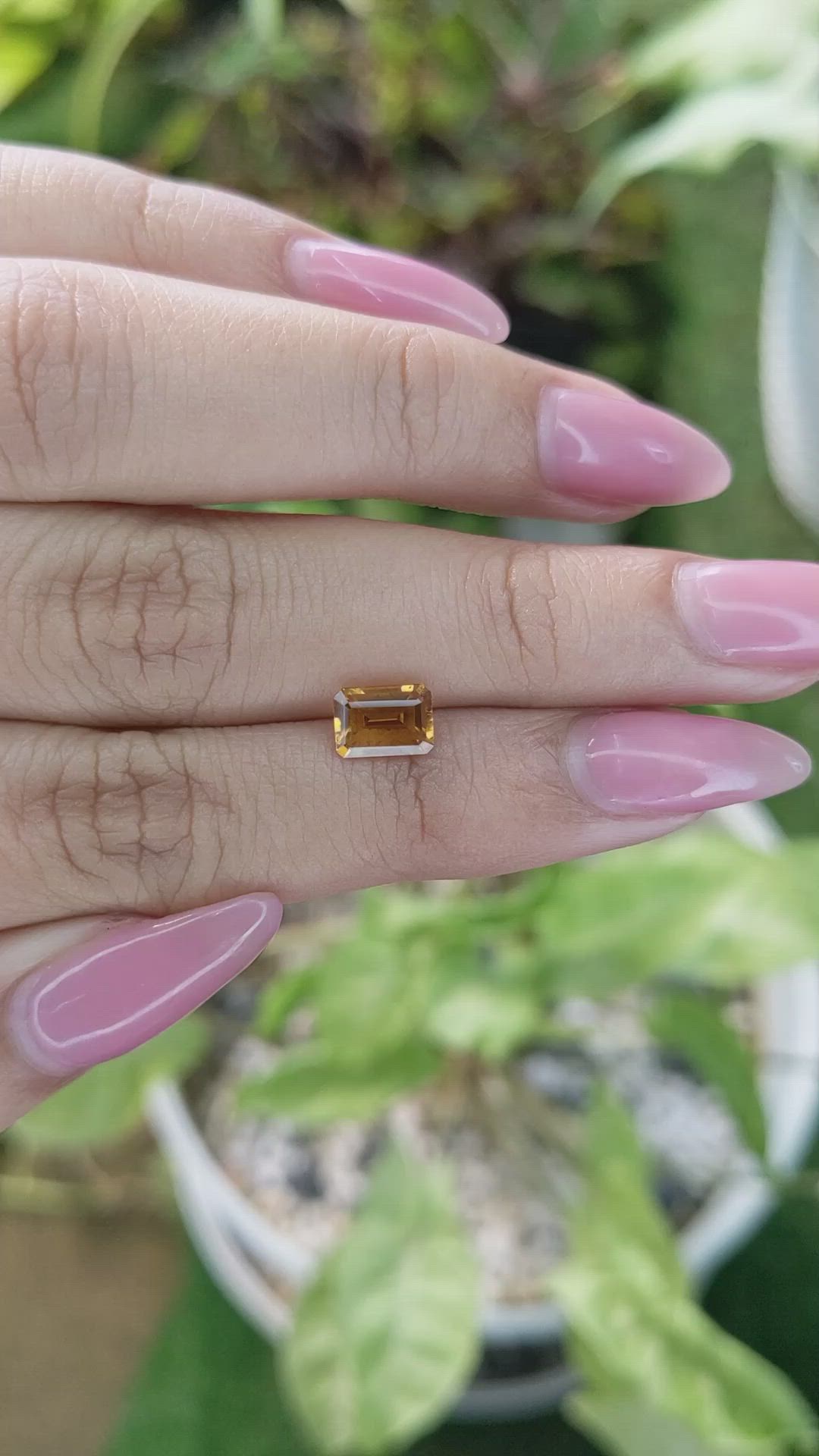 0.92 Ct. Citrine from Brazil Size Video