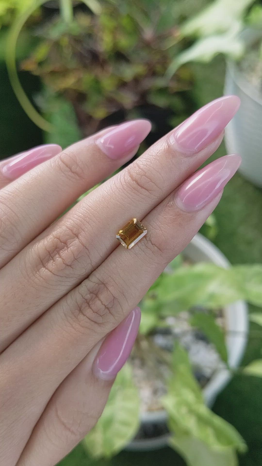 0.92 Ct. Citrine from Brazil Size Video