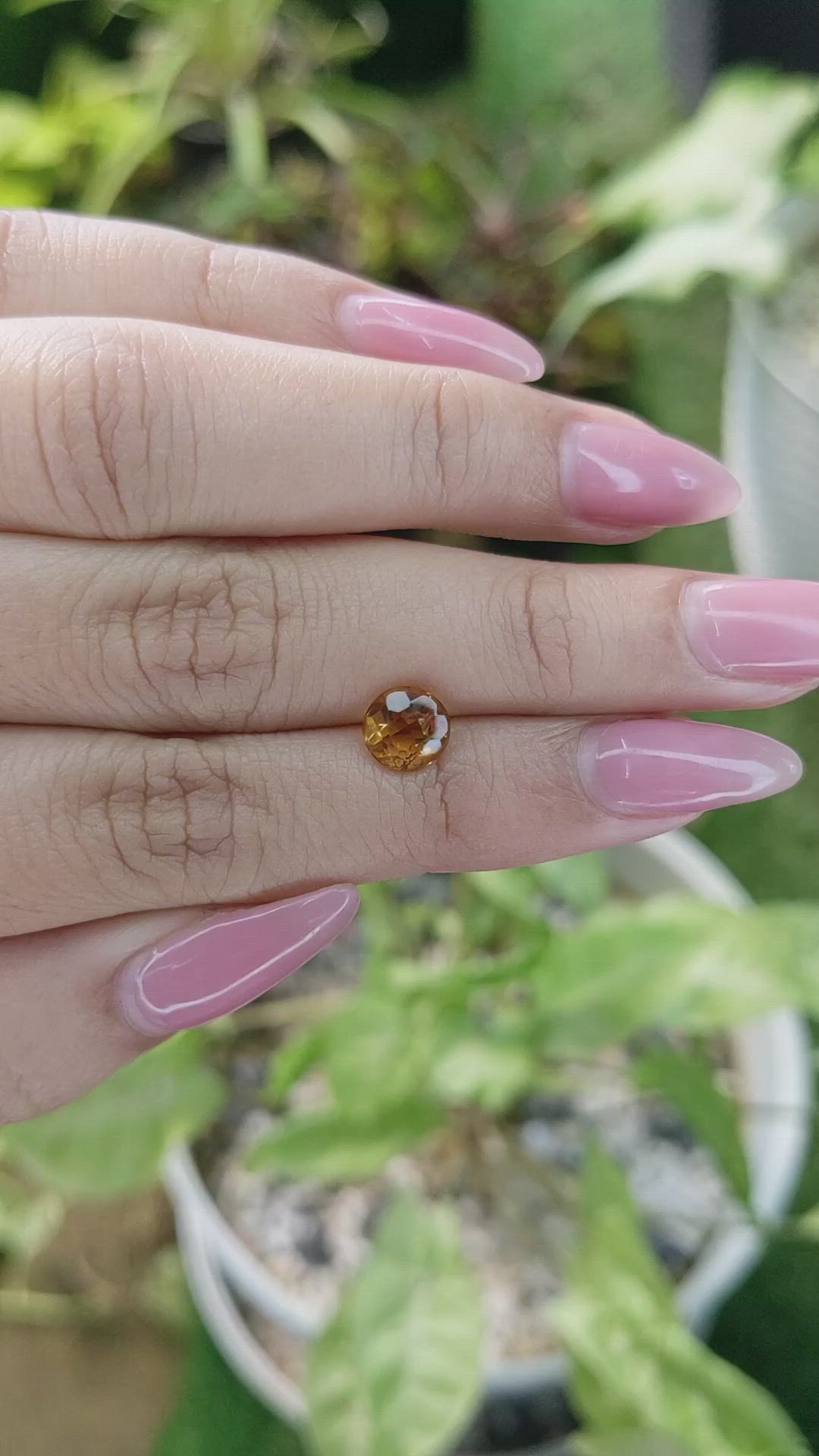 1.34 Ct. Citrine from Brazil Size Video
